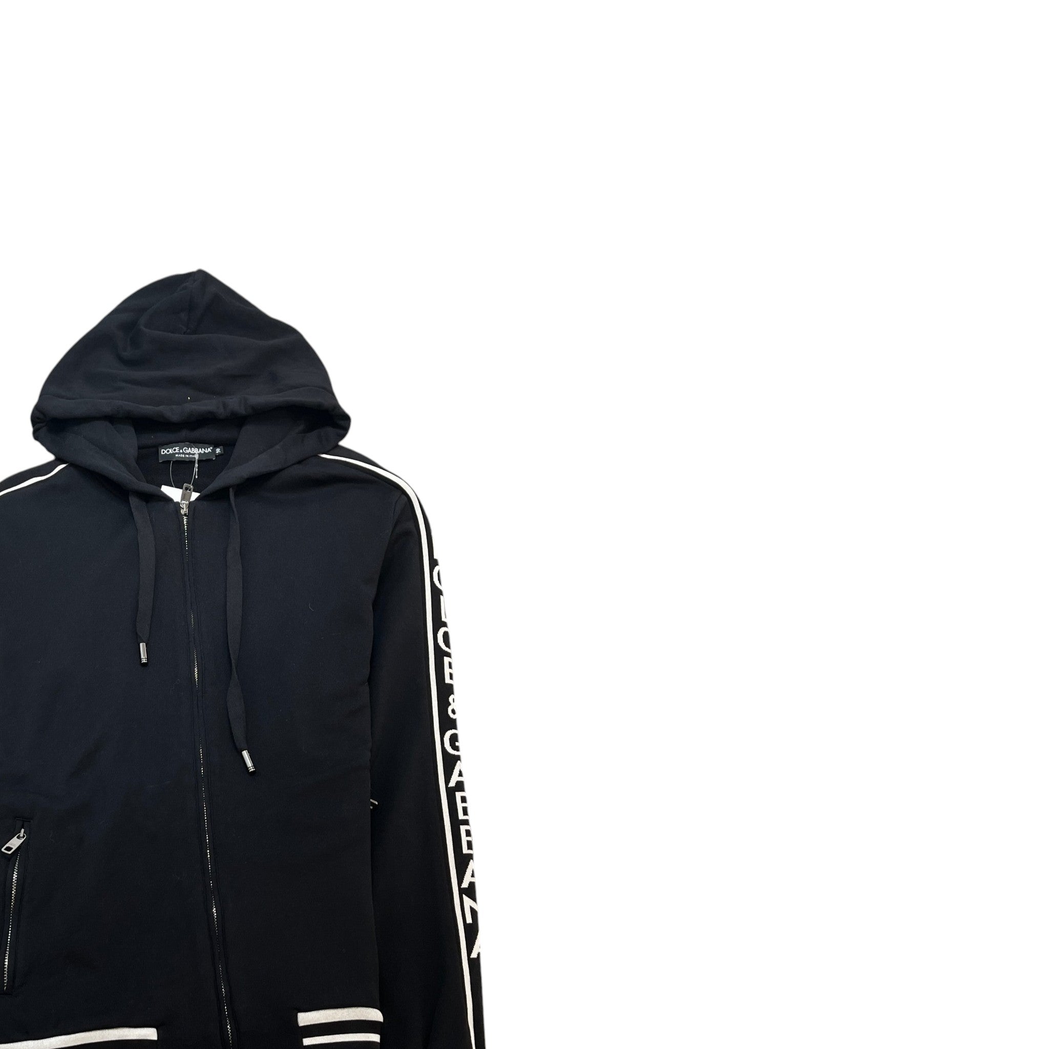 Men's Tape Logo Full Tracksuit Black Size L