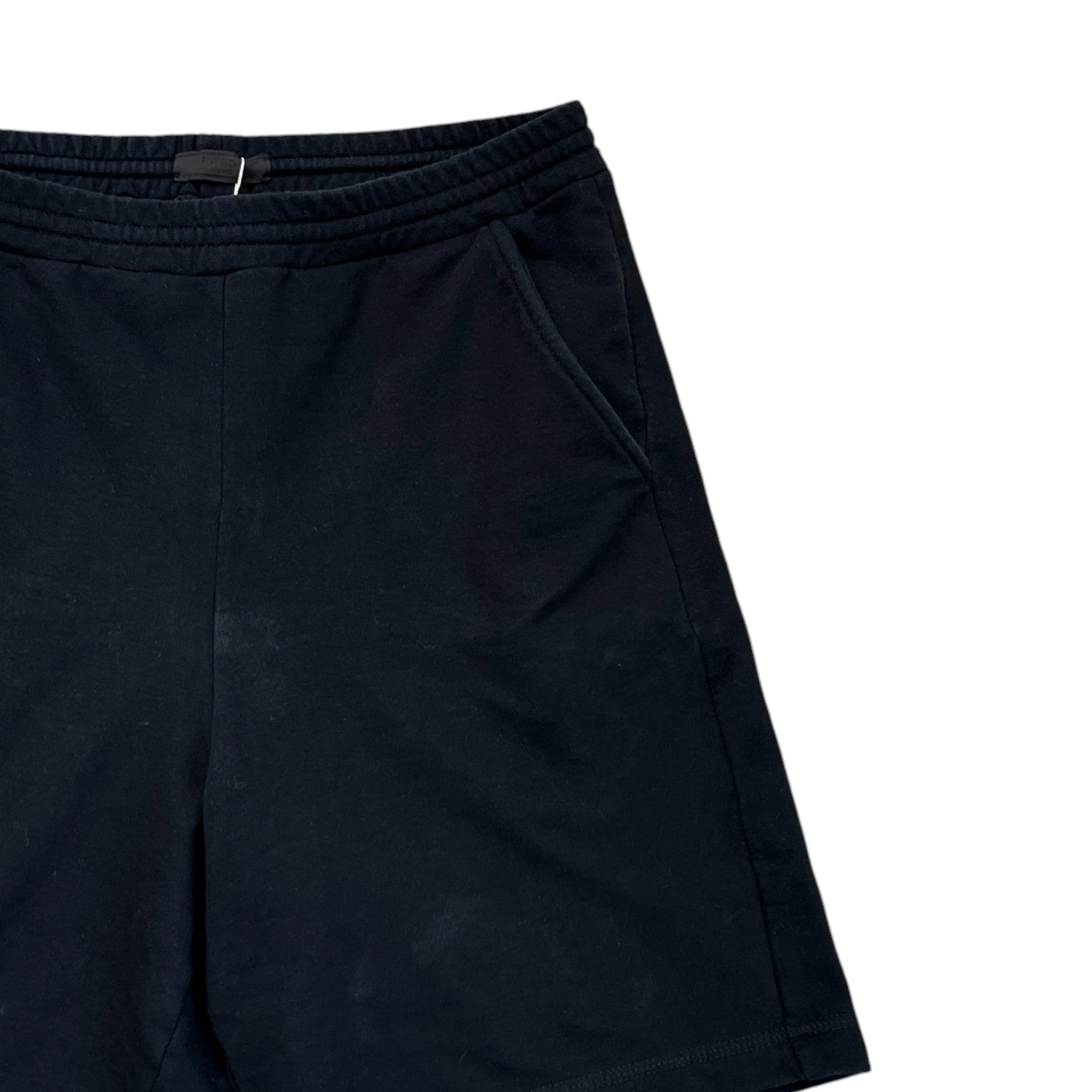 Men's Rubber Logo Shorts Black Size S