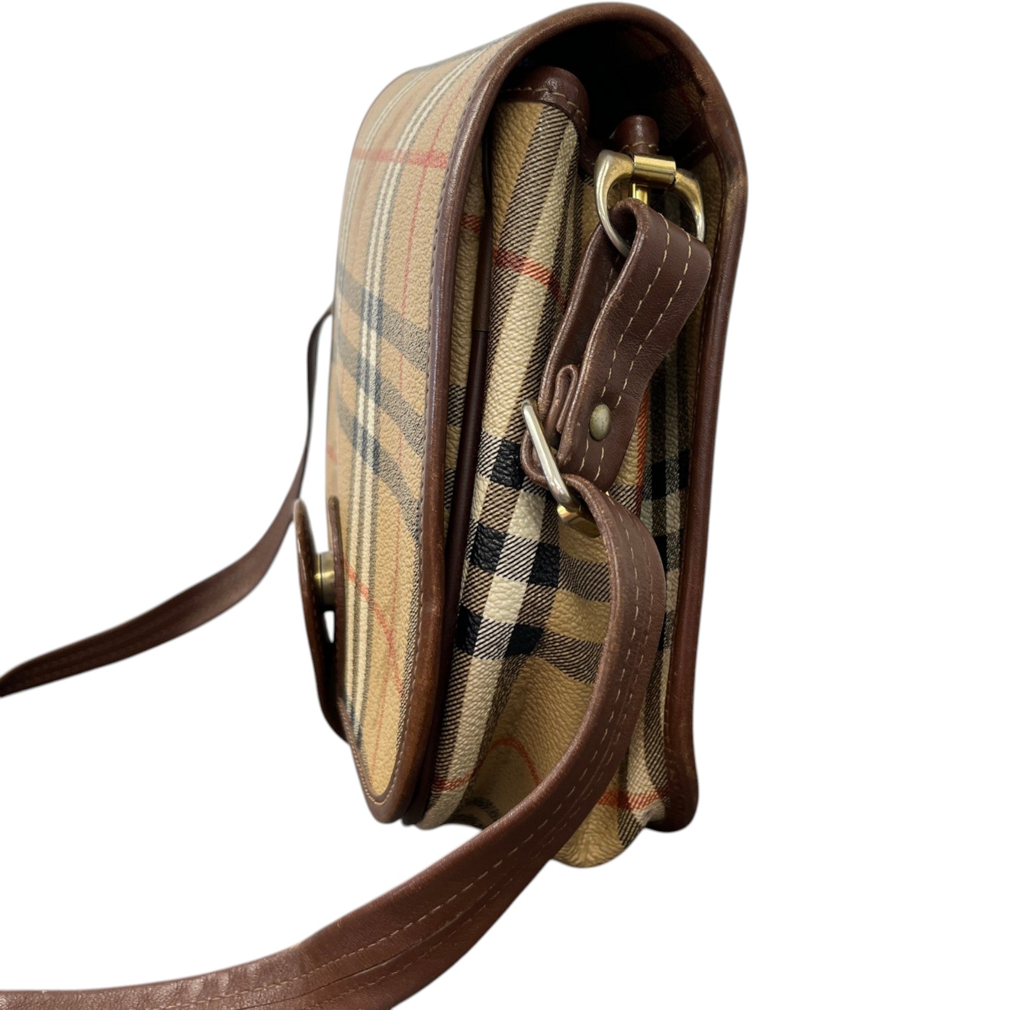 Women's Haymarket Nova Check Crossbody Bag Brown