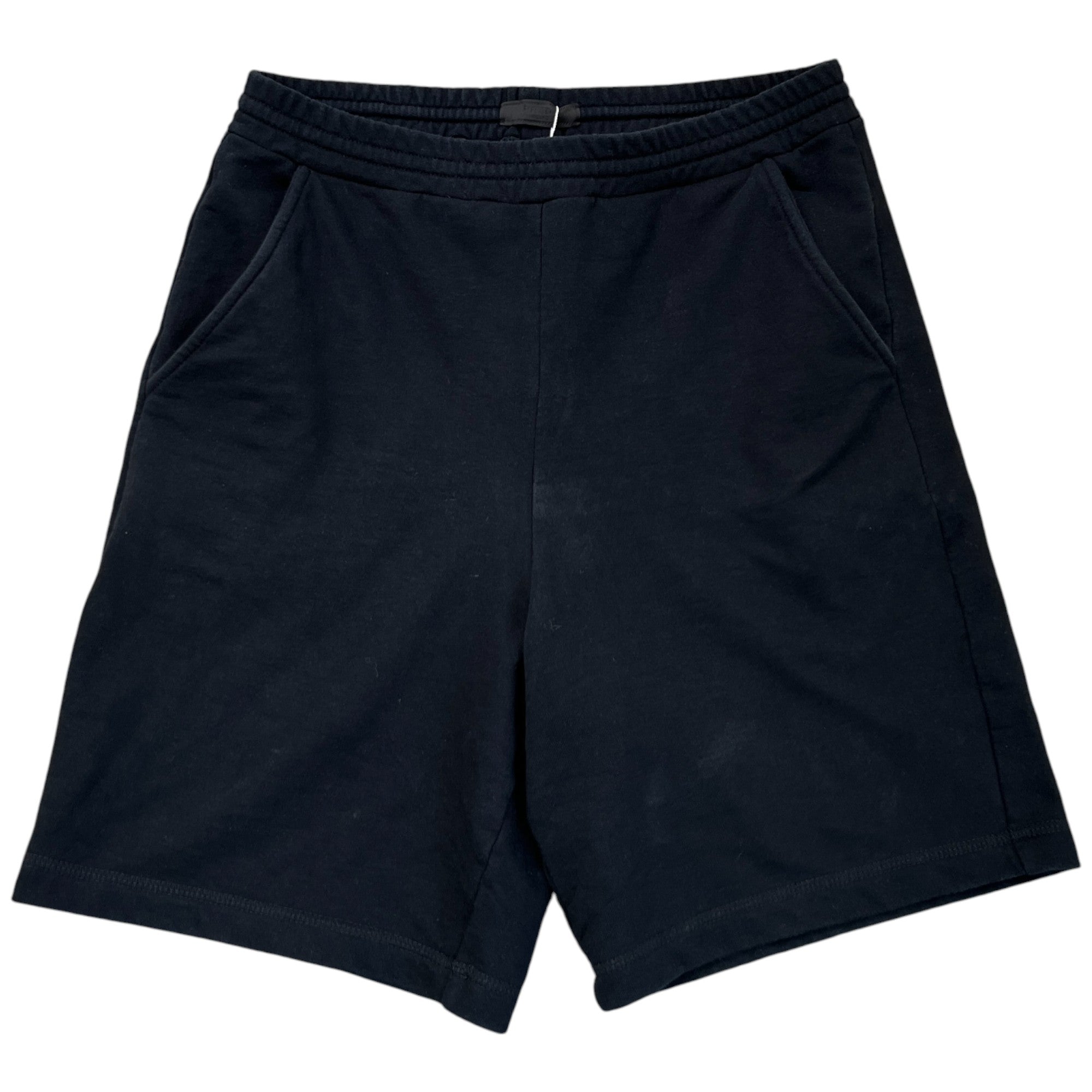 Men's Rubber Logo Shorts Black Size S