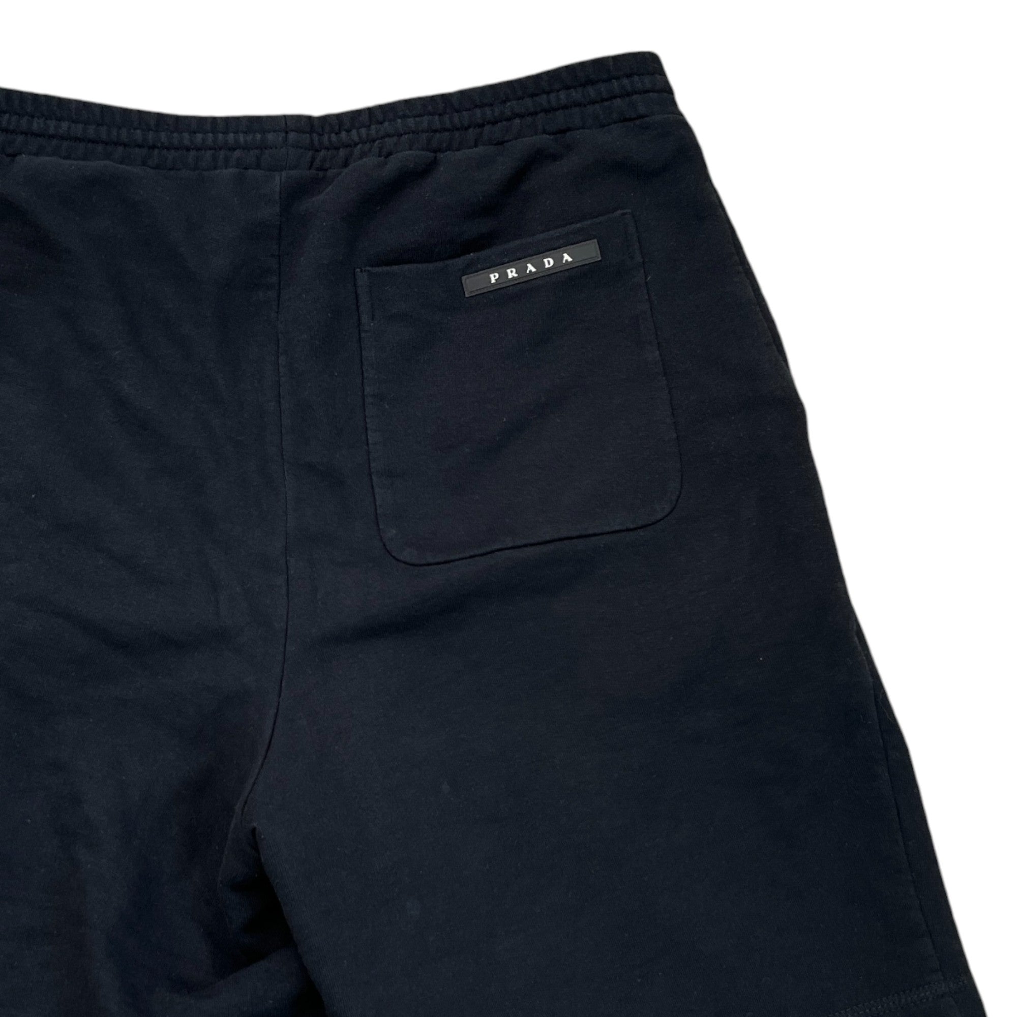 Men's Rubber Logo Shorts Black Size S