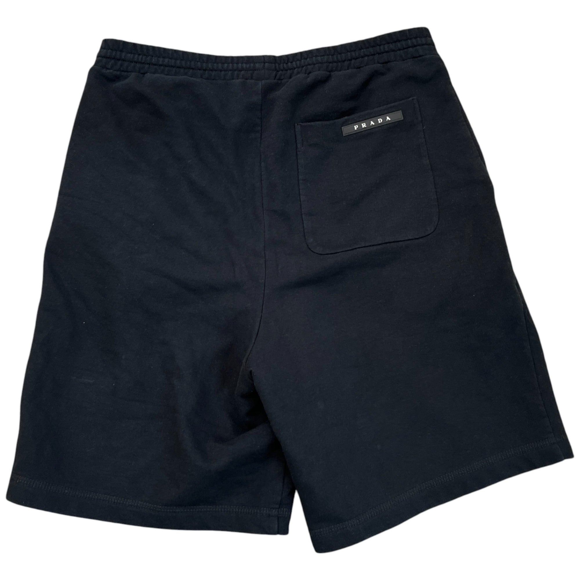 Men's Rubber Logo Shorts Black Size S