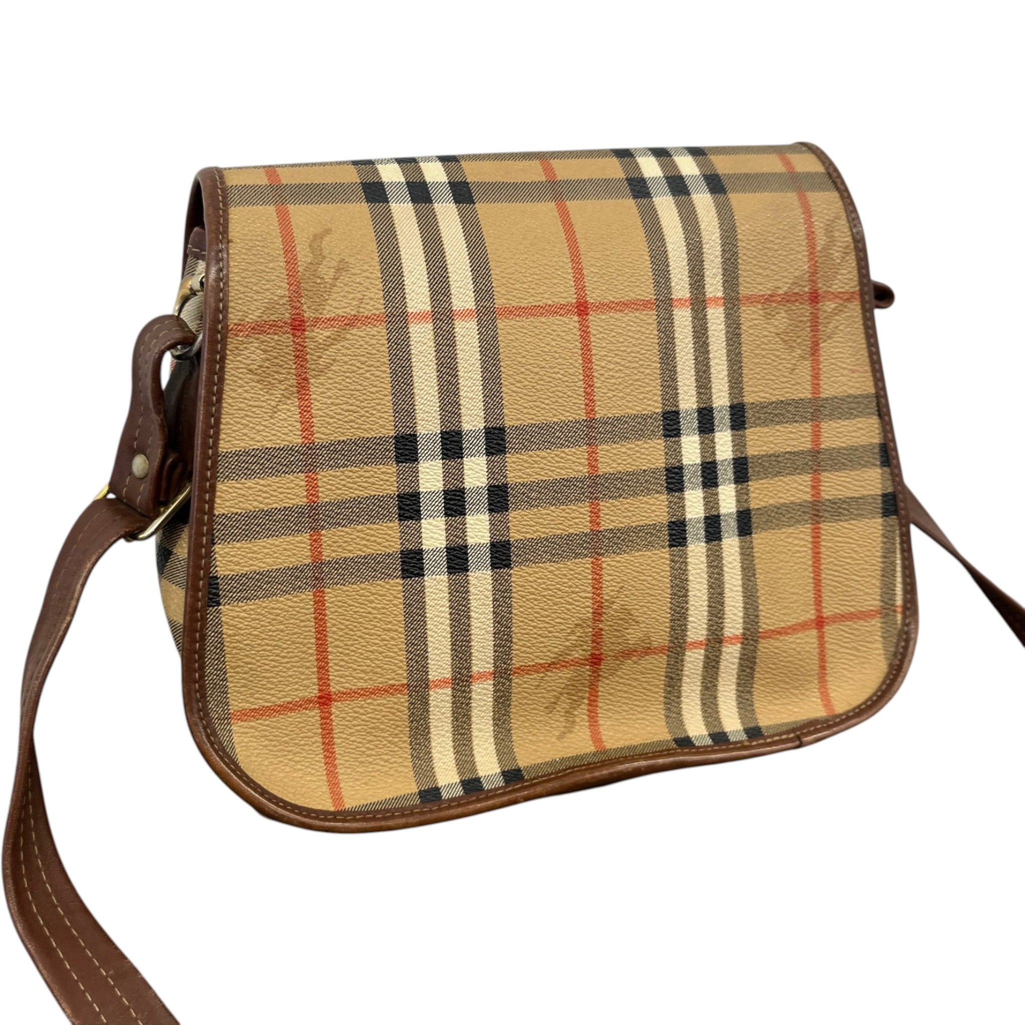 Women's Haymarket Nova Check Crossbody Bag Brown