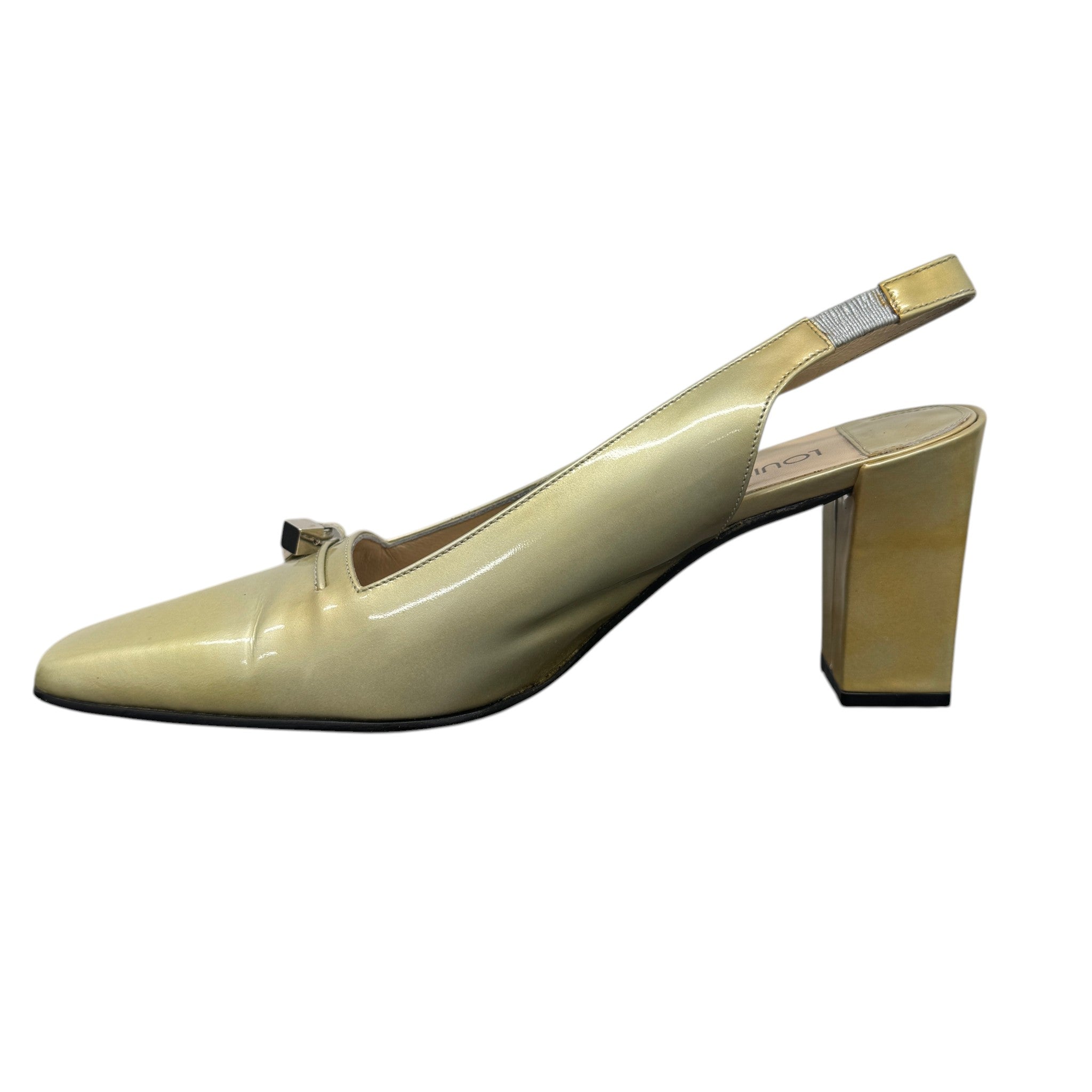 Women's Vernis Heels Gold Size EU 37 / UK 4