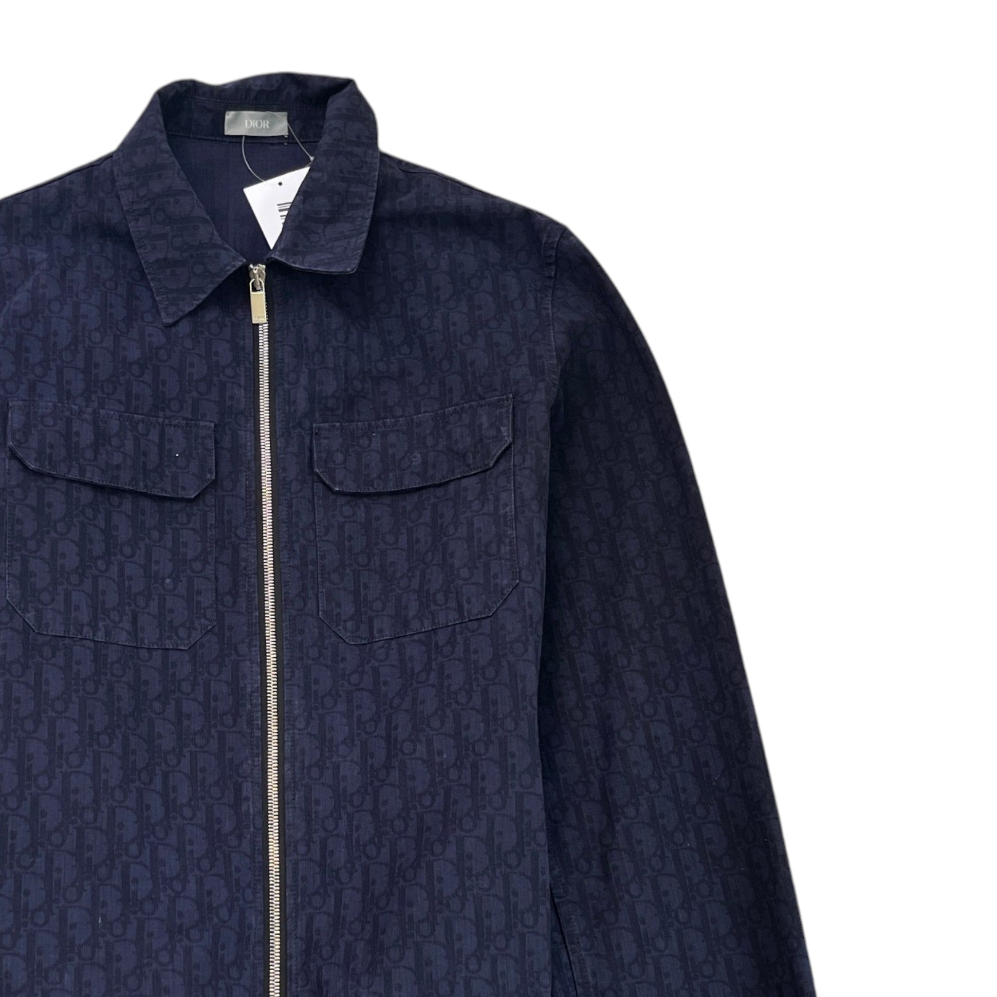 Men's Oblique OverShirt Navy Size IT 48 / UK M