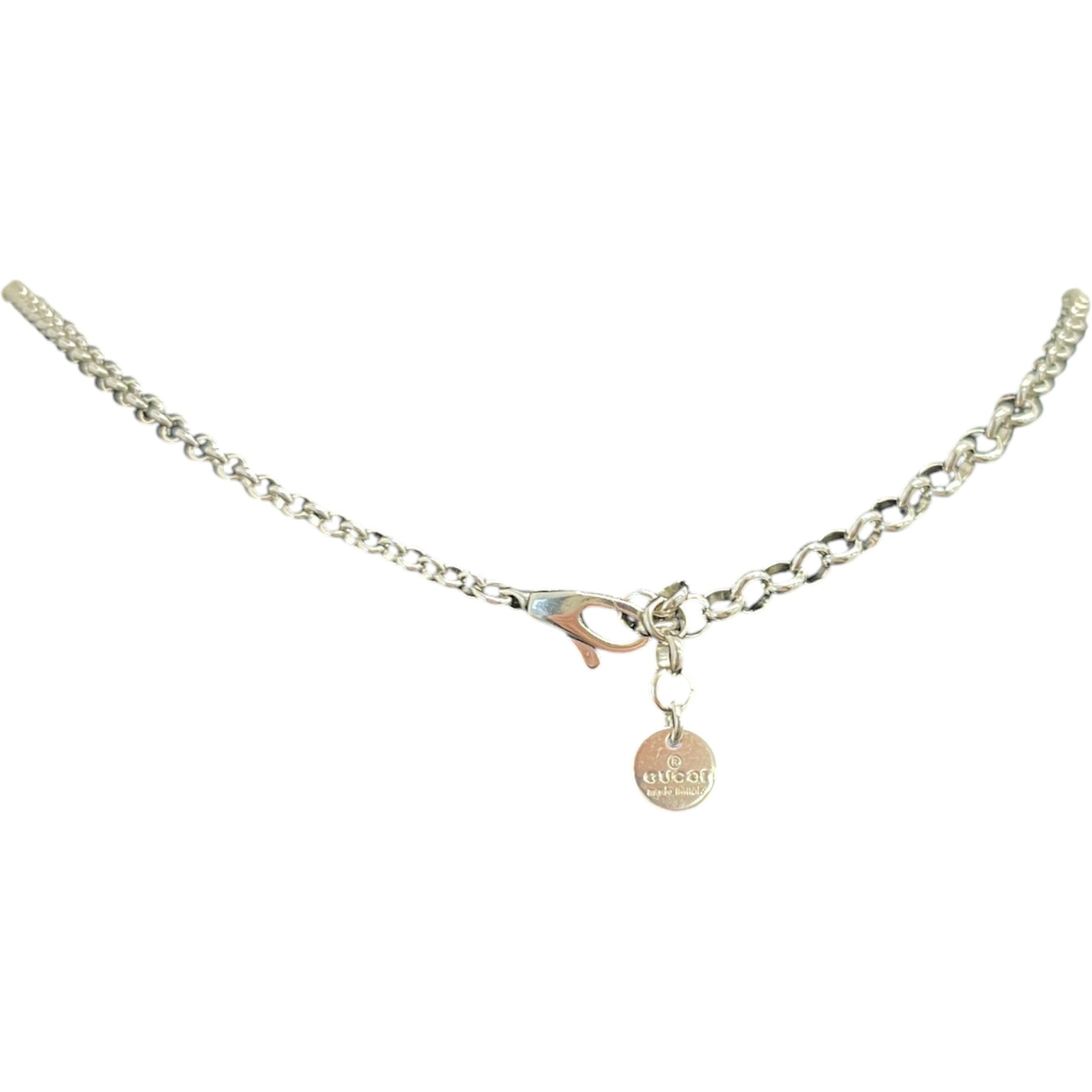 Women's Interlocking G Necklace Grey