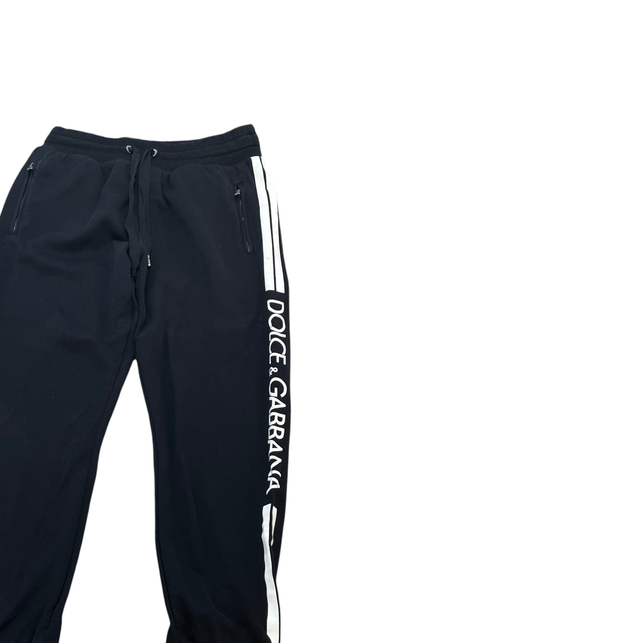 Men's Tape Logo Full Tracksuit Black Size L