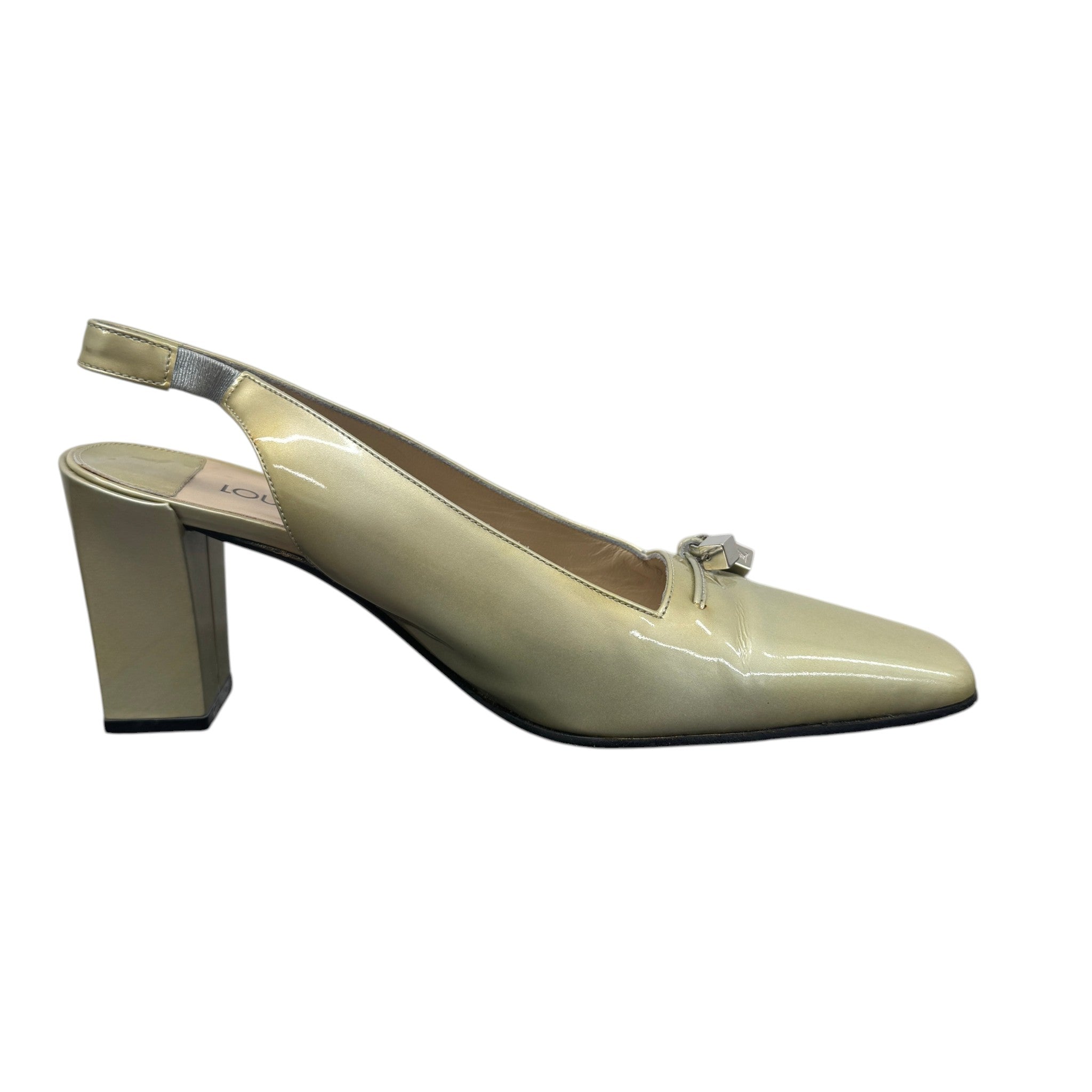 Women's Vernis Heels Gold Size EU 37 / UK 4