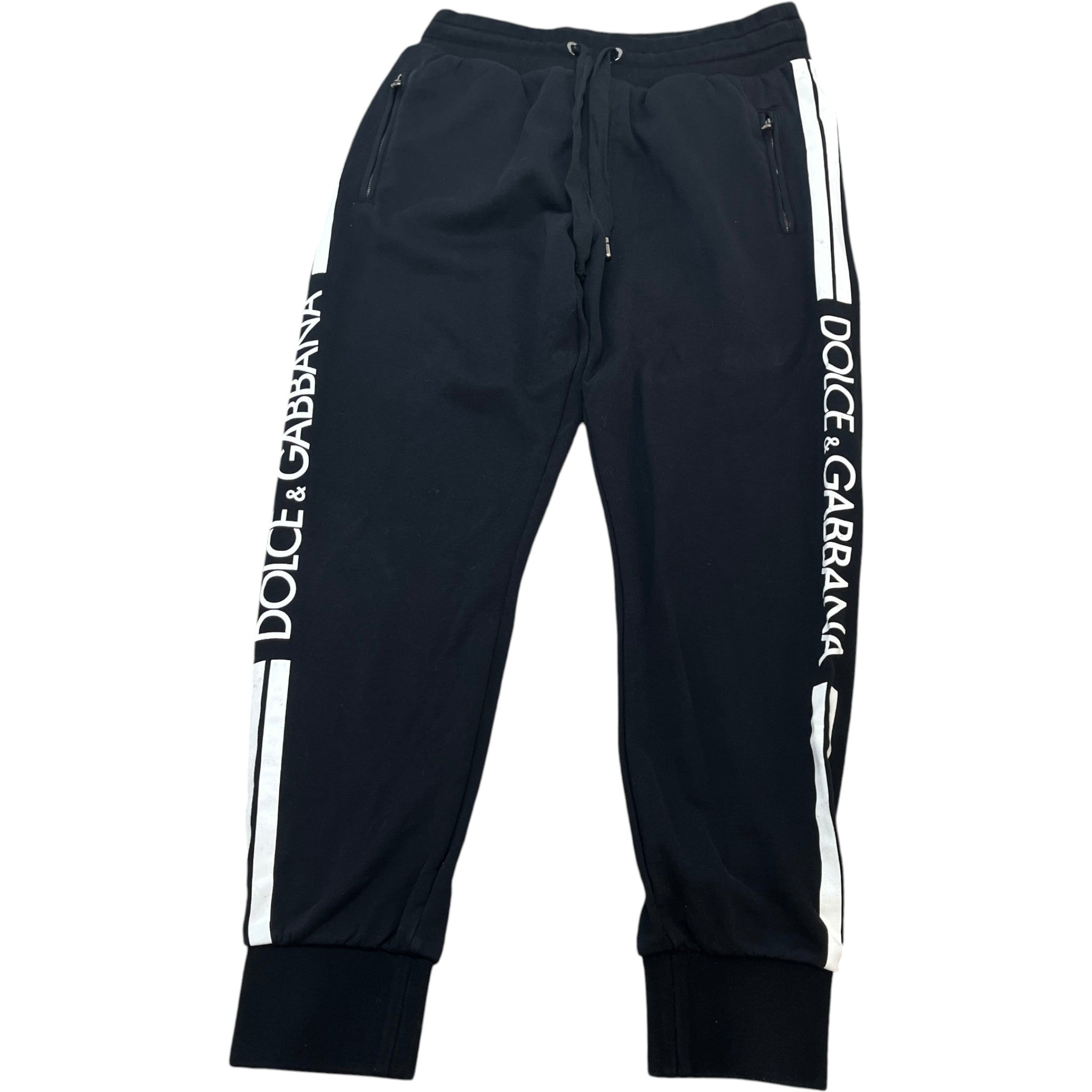 Men's Tape Logo Full Tracksuit Black Size L