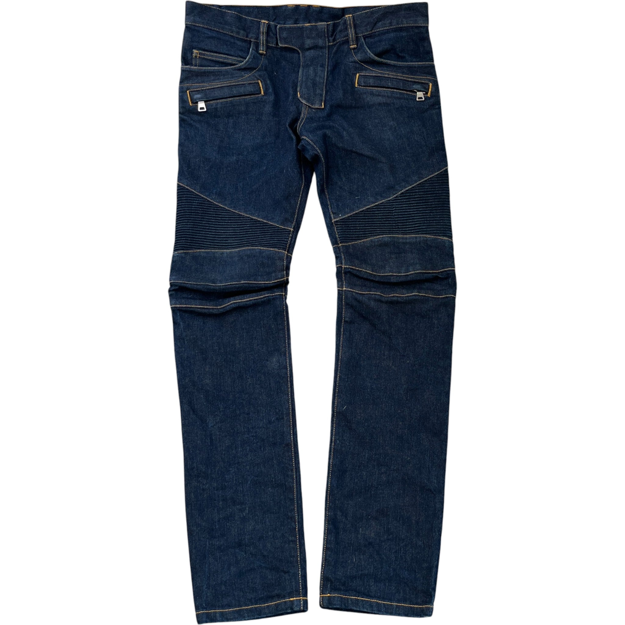 Men's Biker Jeans Navy Size Waist 32"