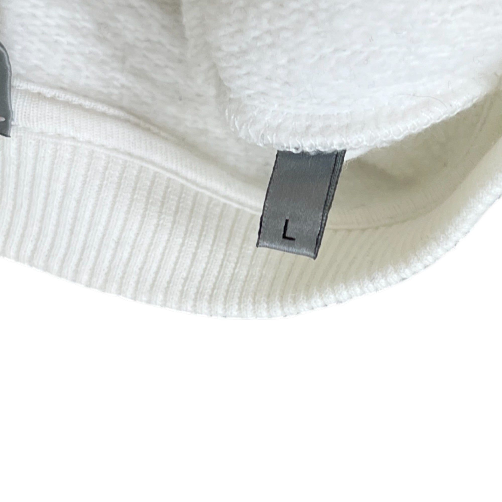 Men's Eroded Crystal Sweatshirt White Size L