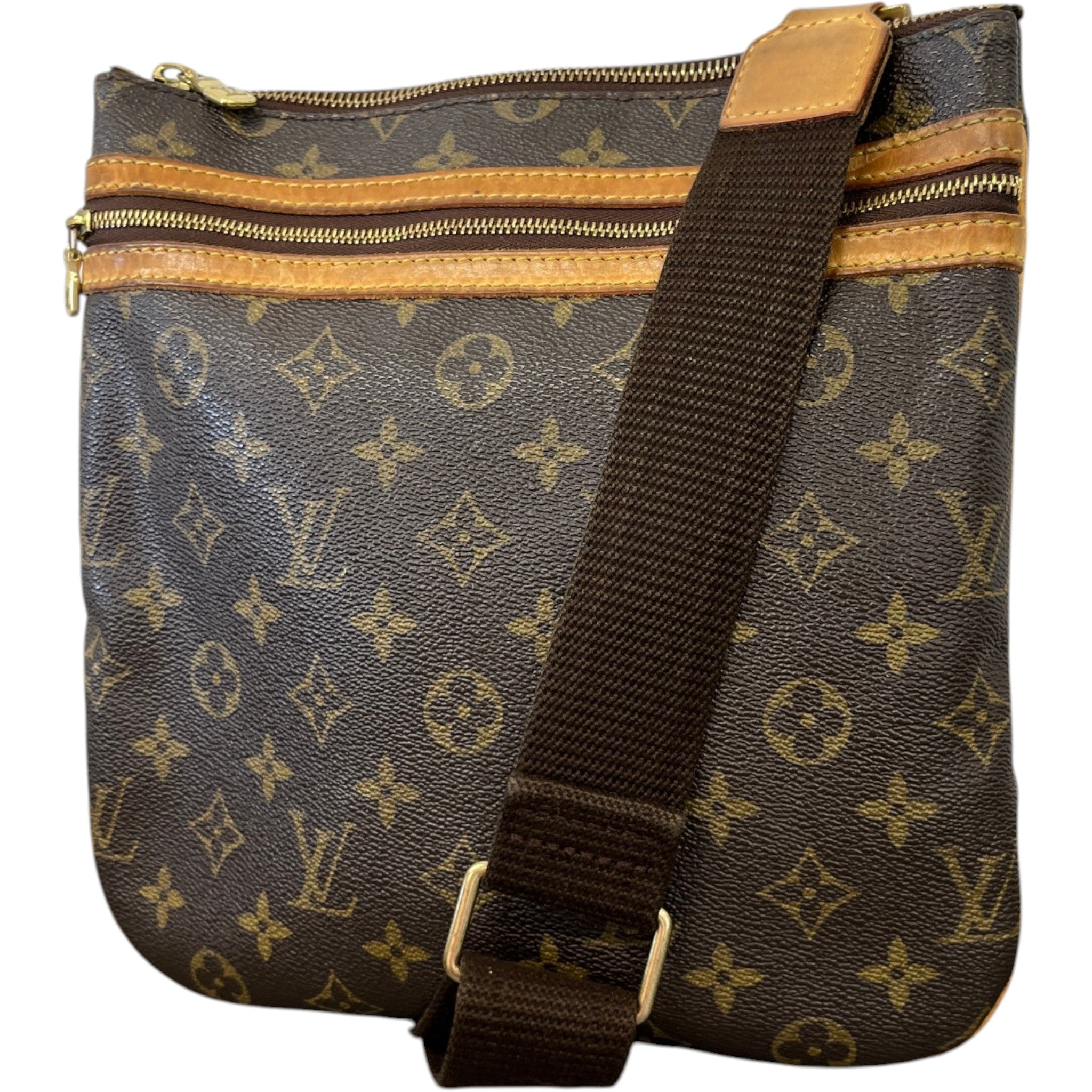 Men's Monogram Pochette Bosphore Messenger Bag Brown
