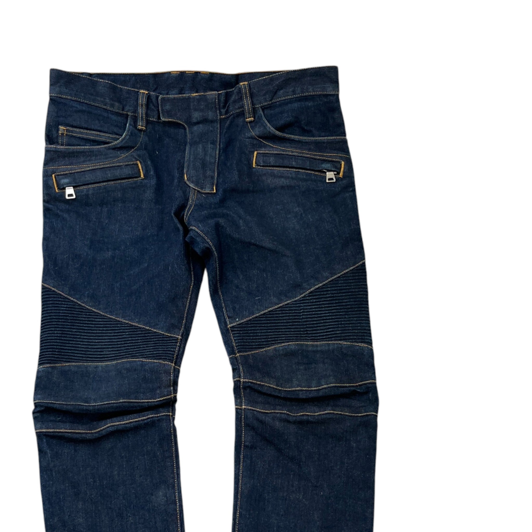 Men's Biker Jeans Navy Size Waist 32"