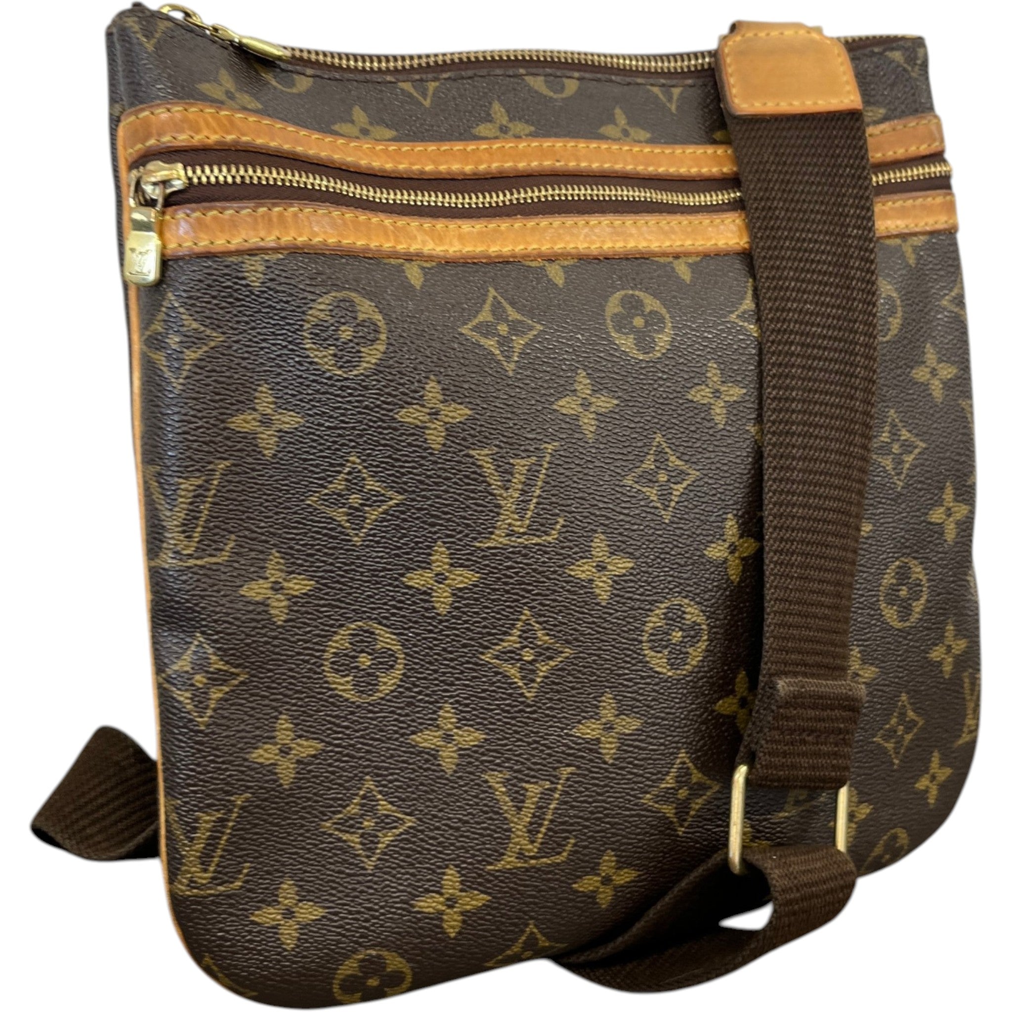 Men's Monogram Pochette Bosphore Messenger Bag Brown