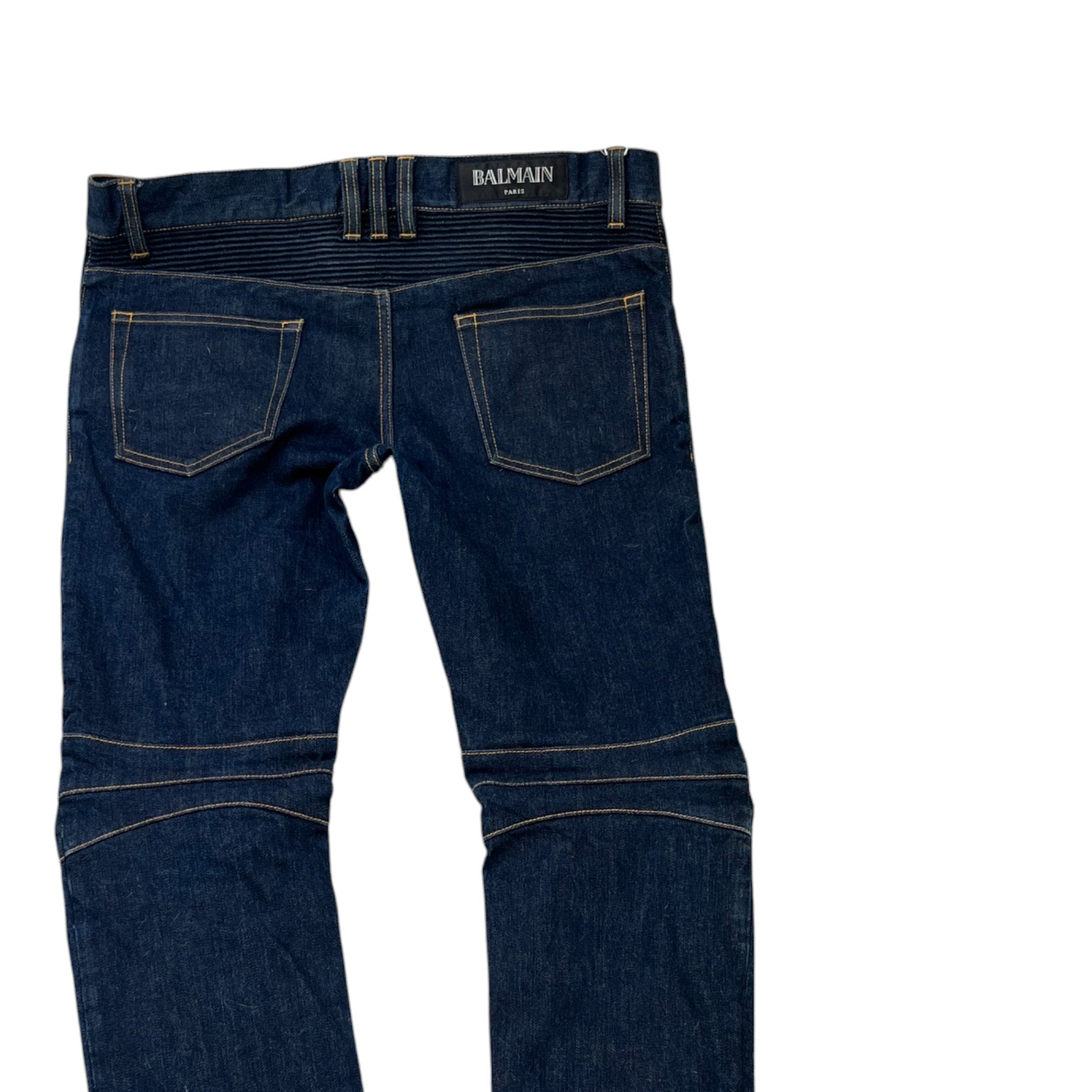 Men's Biker Jeans Navy Size Waist 32"