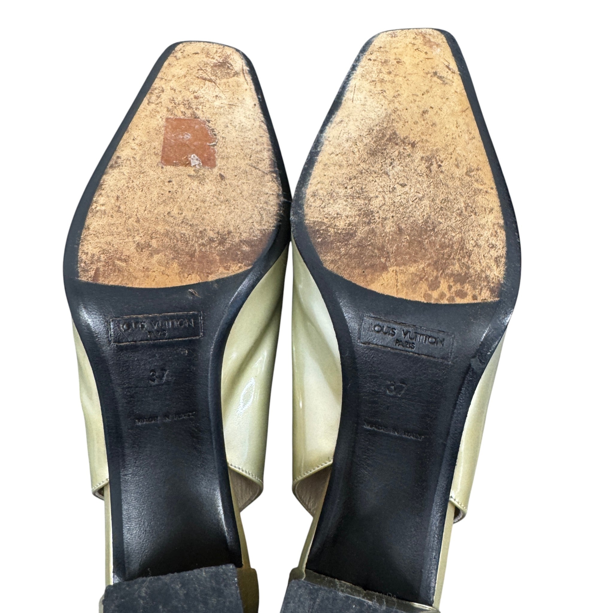 Women's Vernis Heels Gold Size EU 37 / UK 4