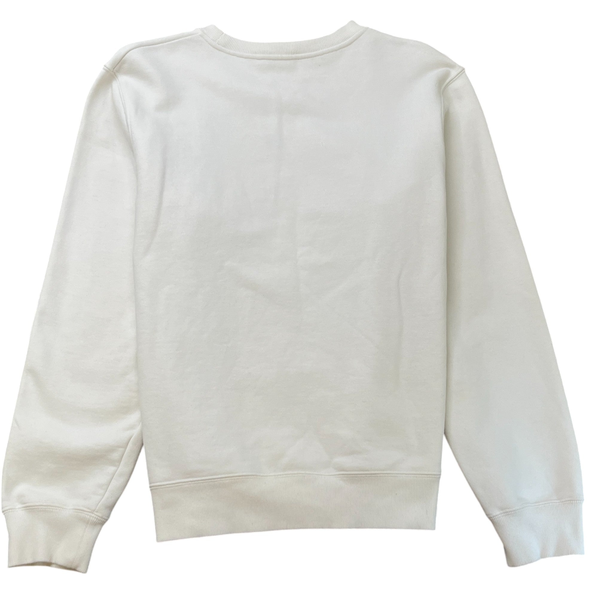 Men's Eroded Crystal Sweatshirt White Size L