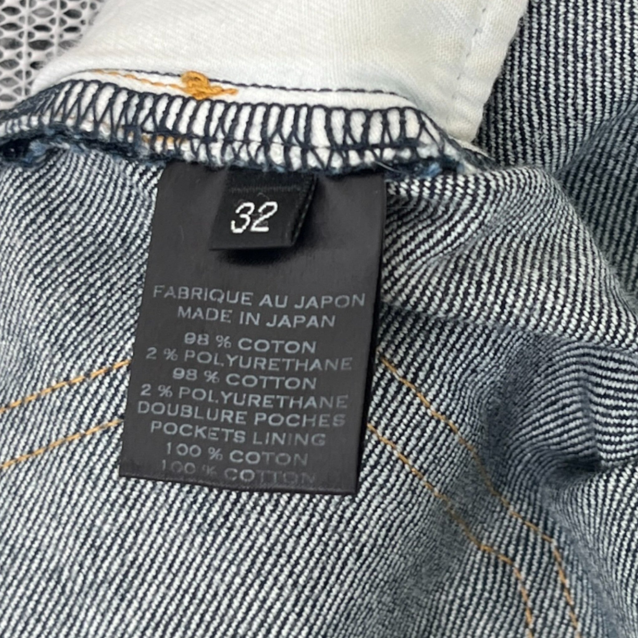 Men's Biker Jeans Navy Size Waist 32"