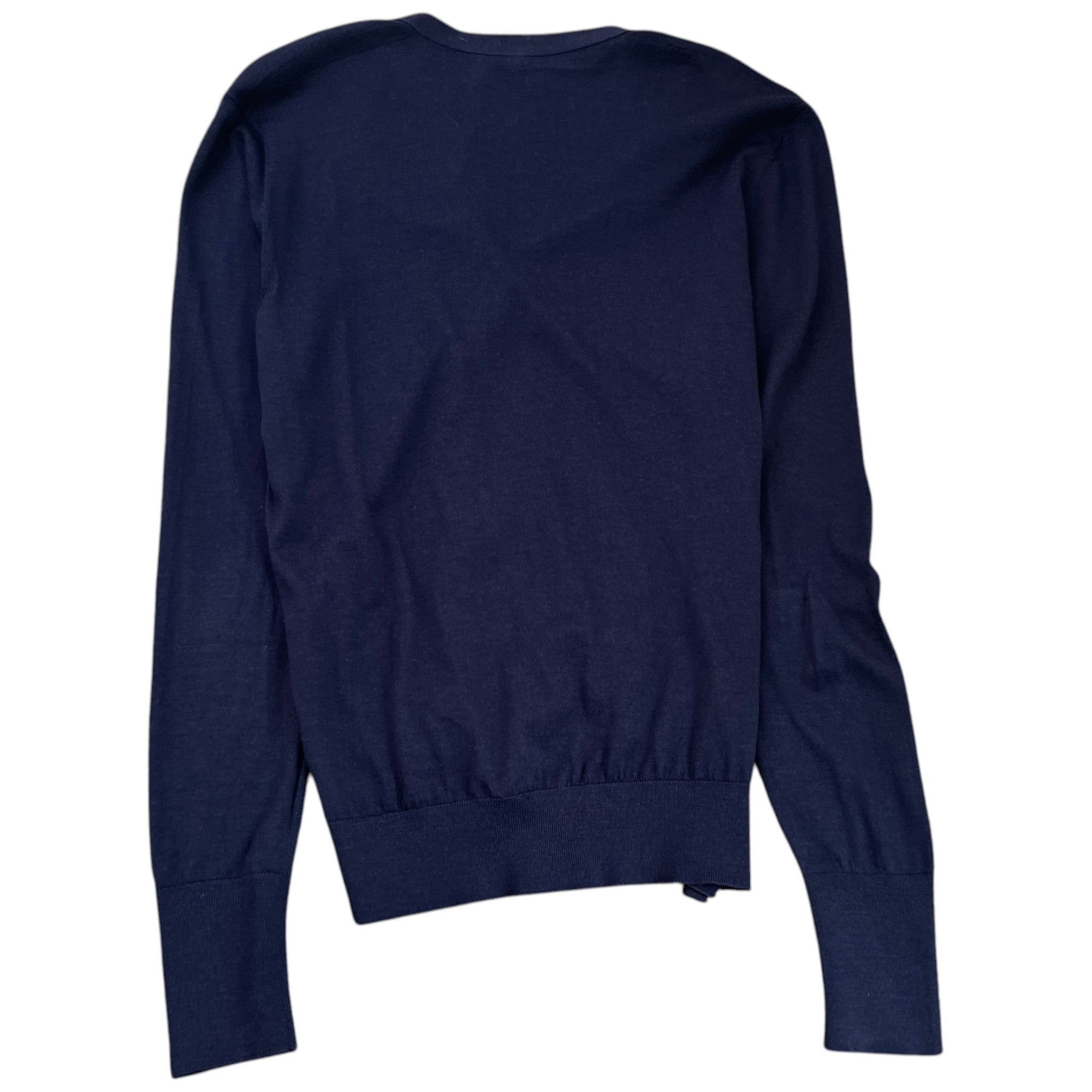Men's V Neck Cardigan Navy Size IT 52 / UK XL