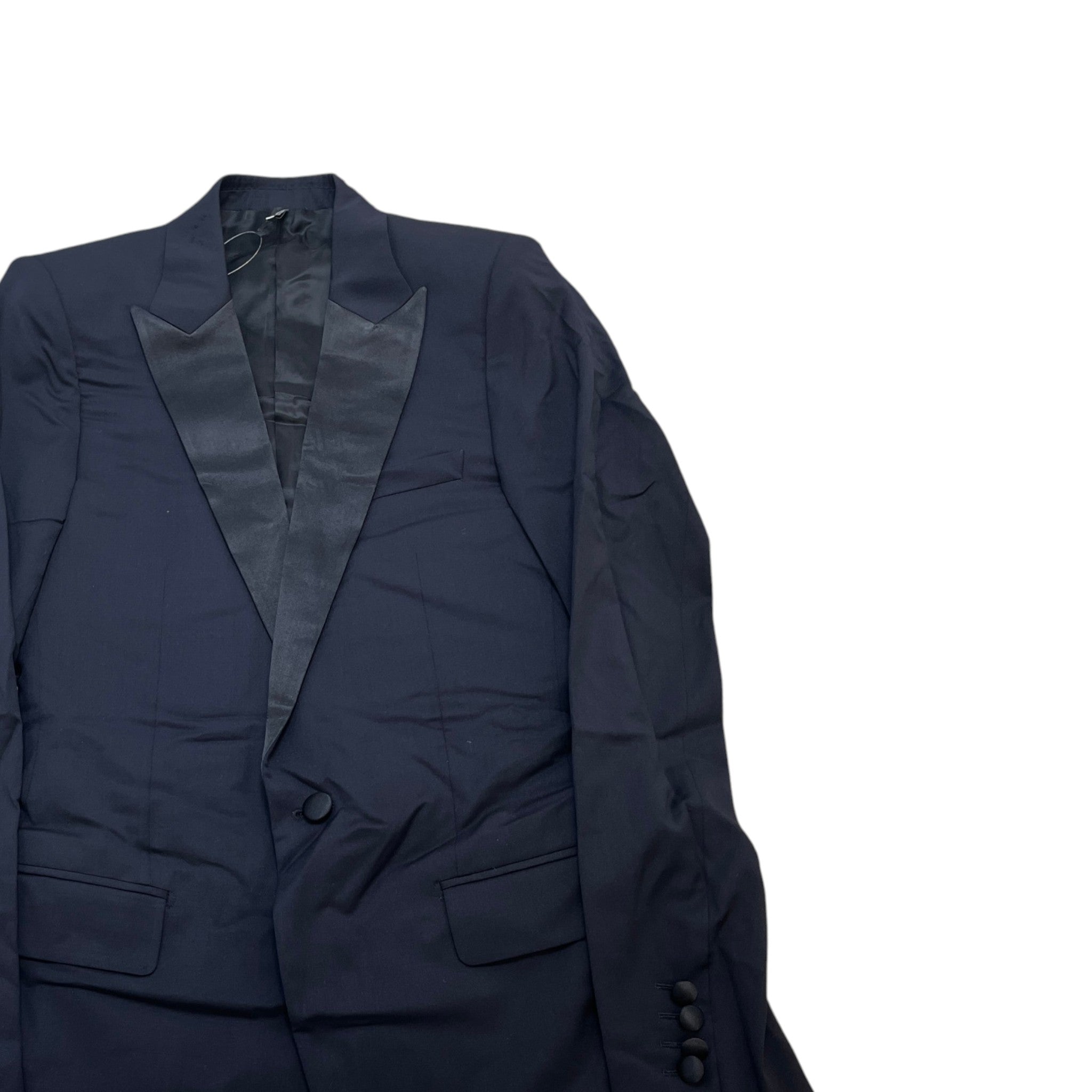Men's Black Tie Suit Navy Size 44R