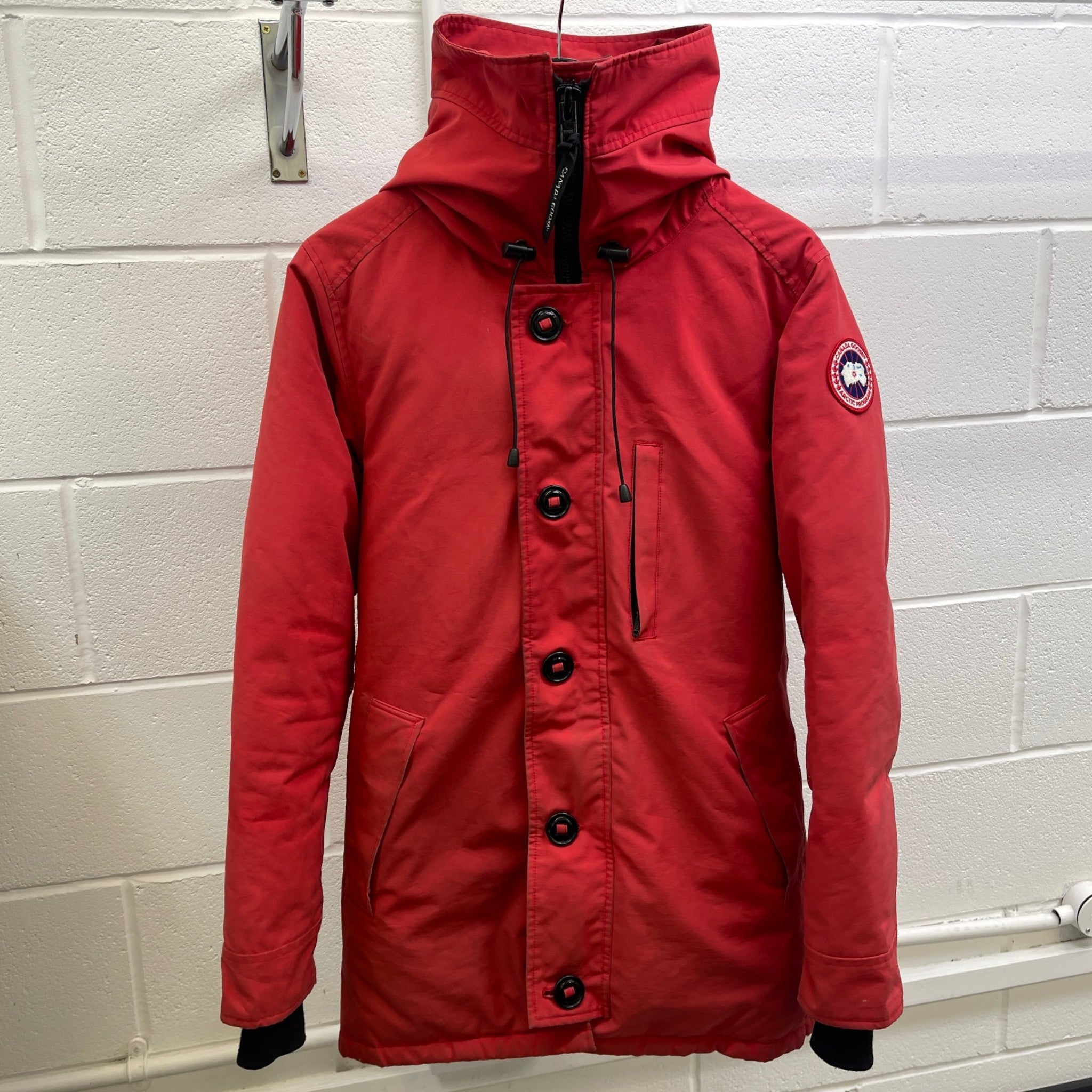 Men's Langford Parka Down Jacket Red Size S