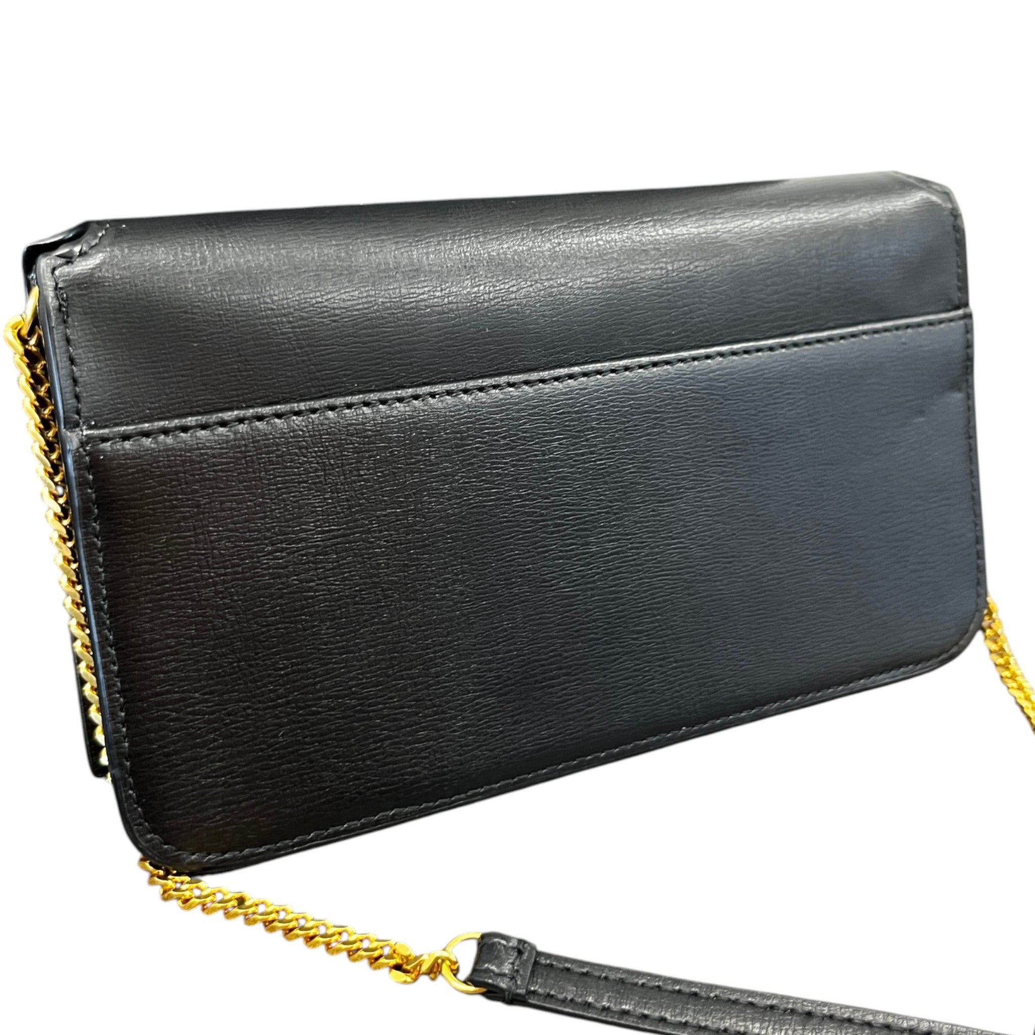 Women's Cassandre Grained Phone Holder Bag Black