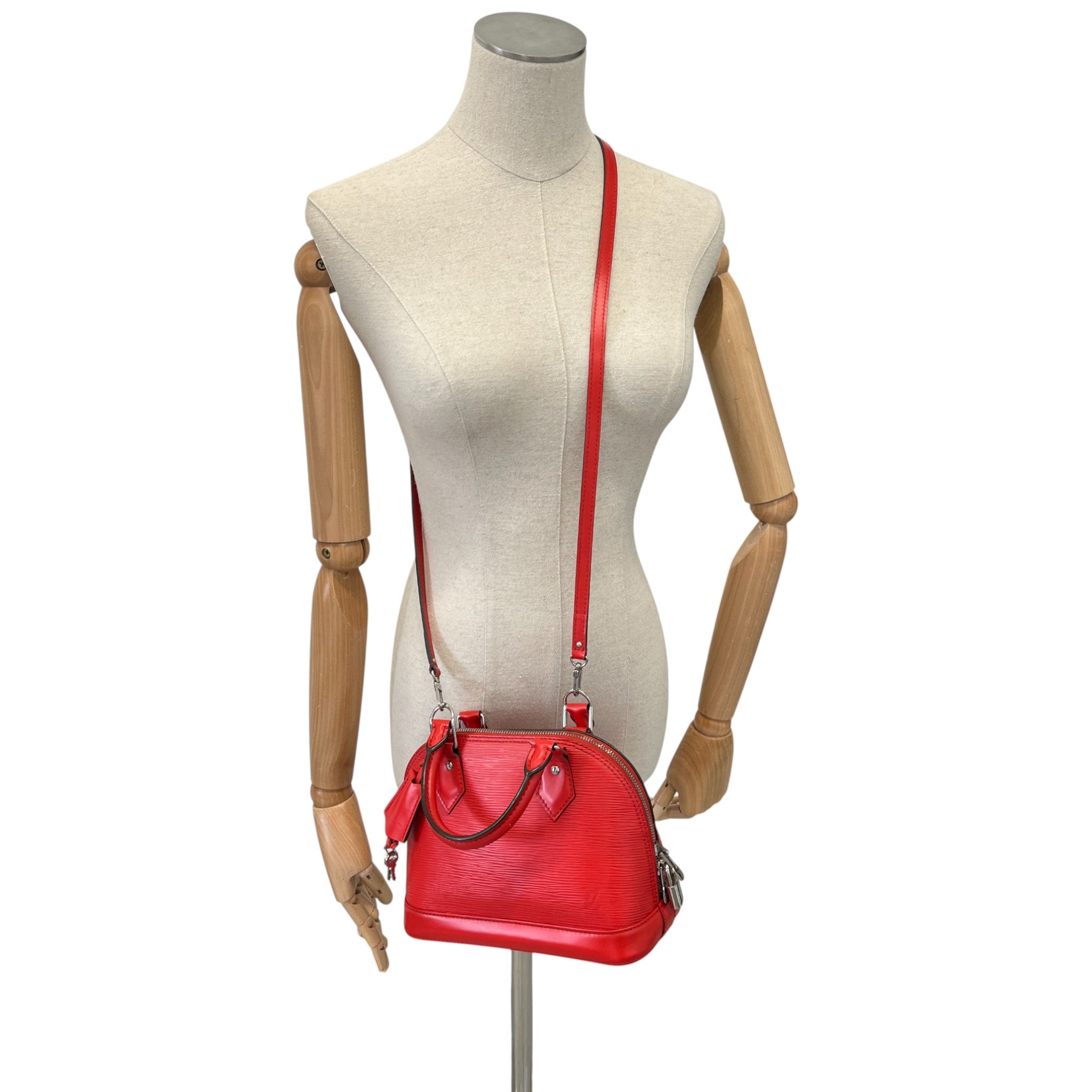 Women's Epi Leather Alma Bb Bag Red