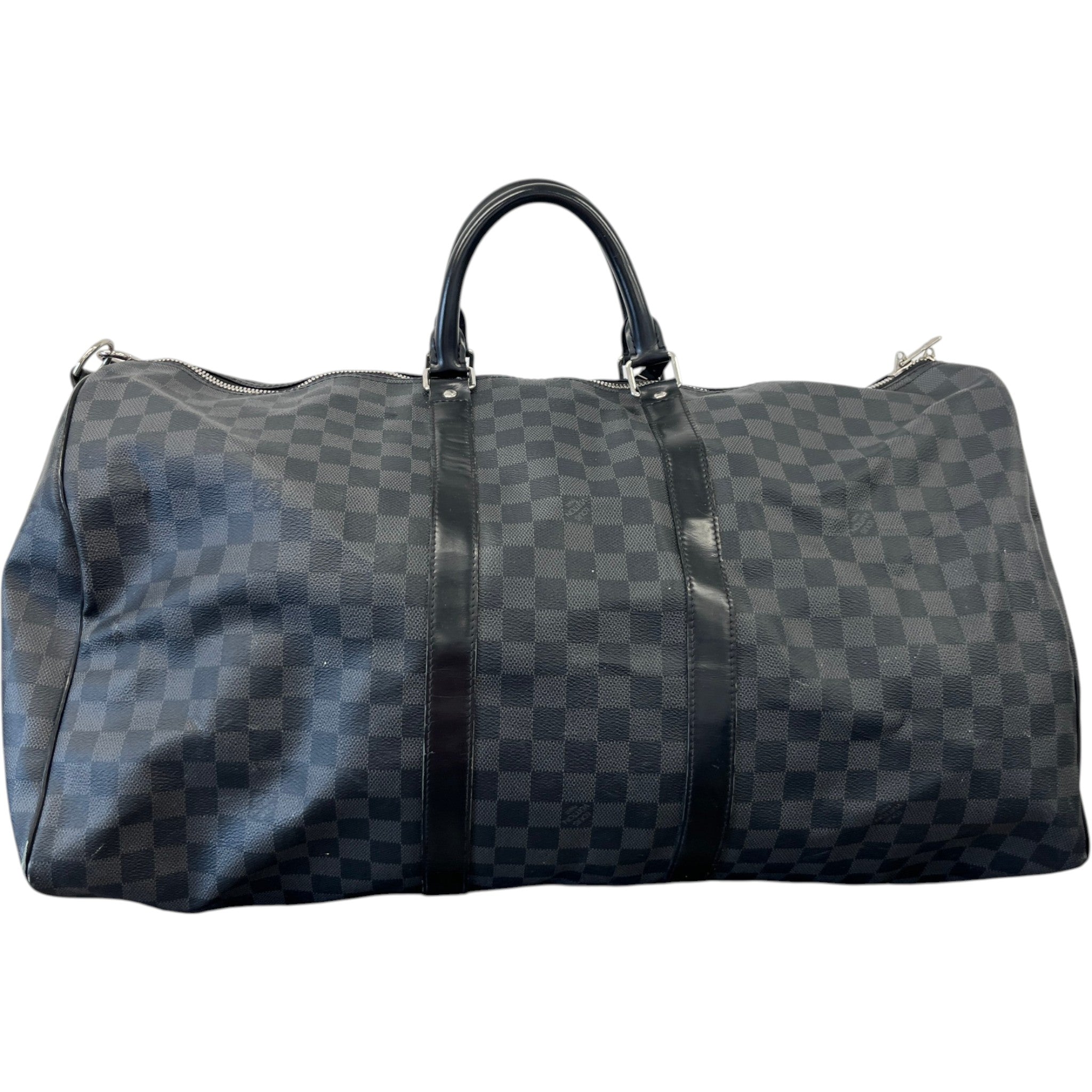 Men's Damier Graphite Keepall Bandoulière 55 Bag Black