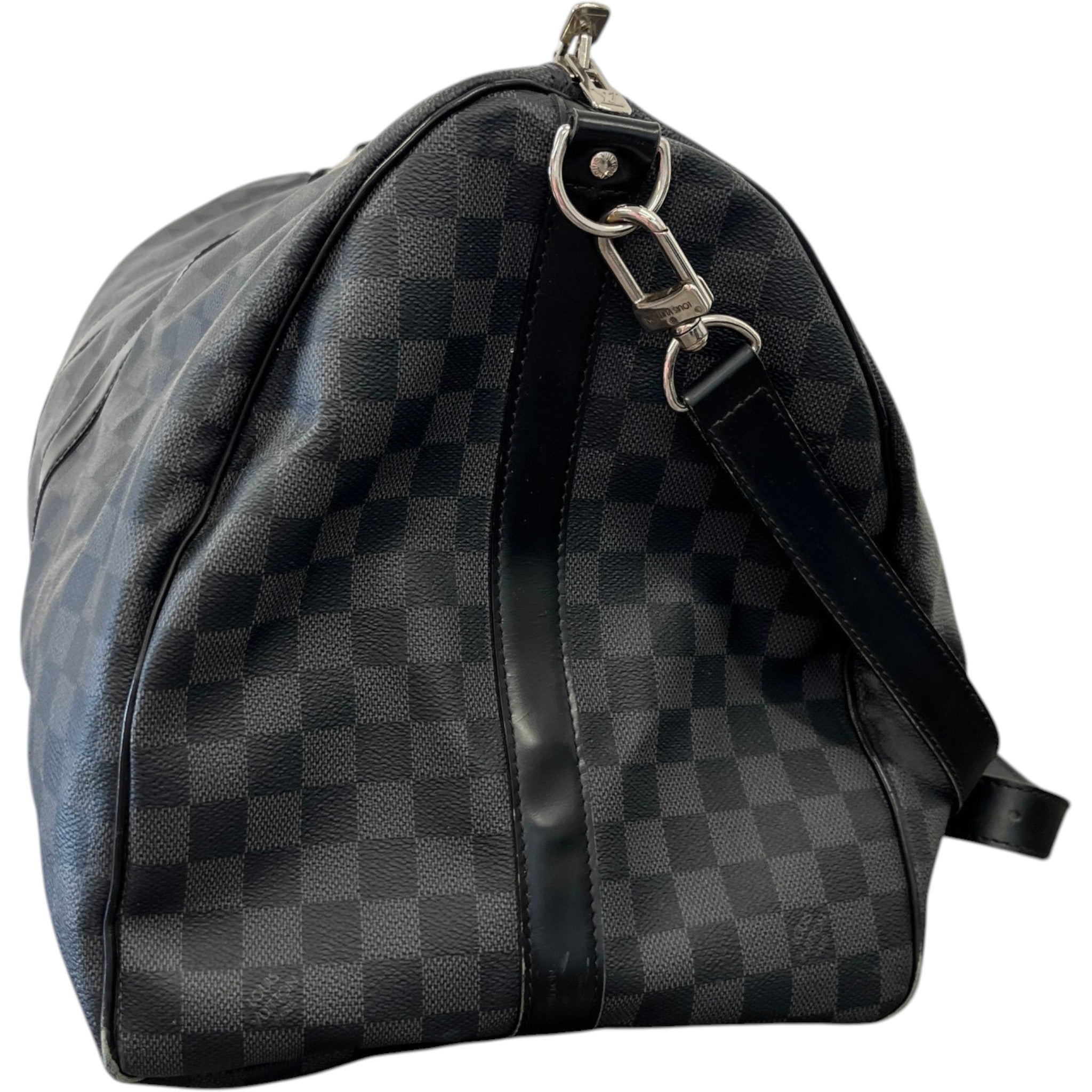 Men's Damier Graphite Keepall Bandoulière 55 Bag Black