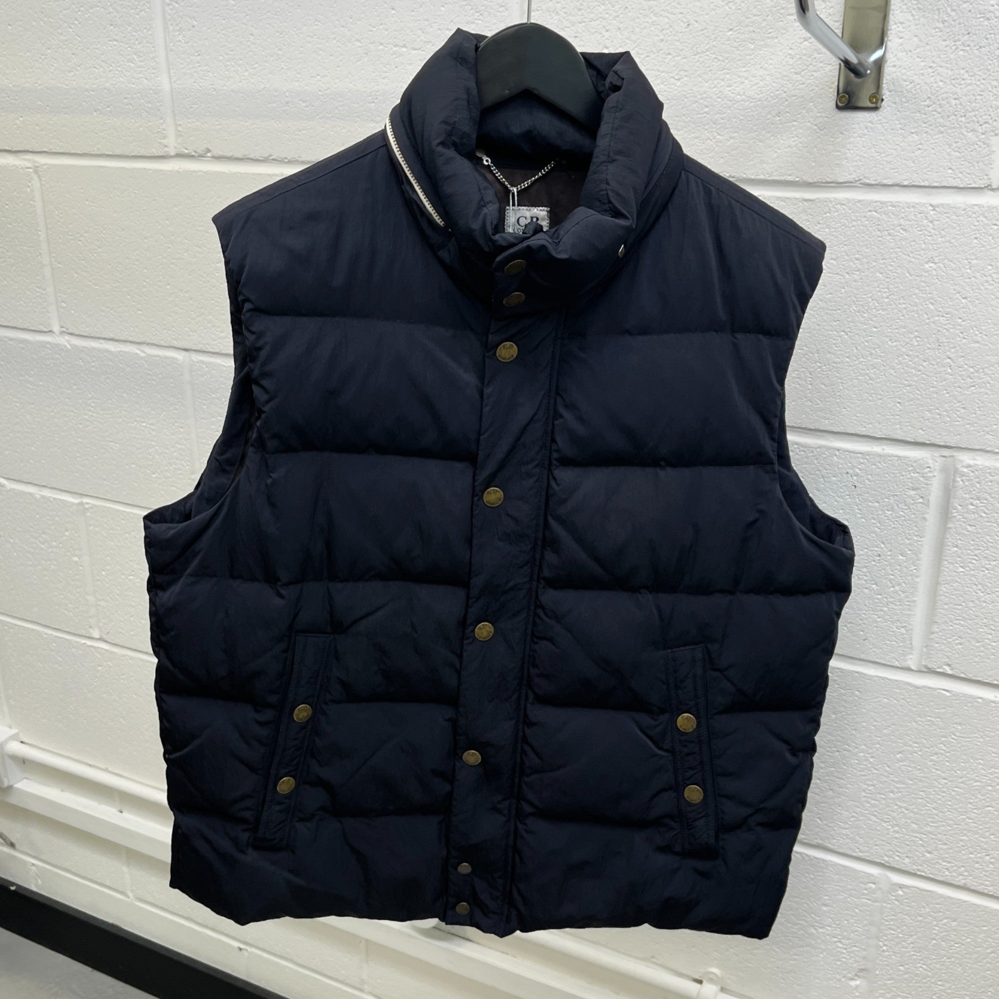 Men's Hooded Gilet Black Size IT 54 / XXL