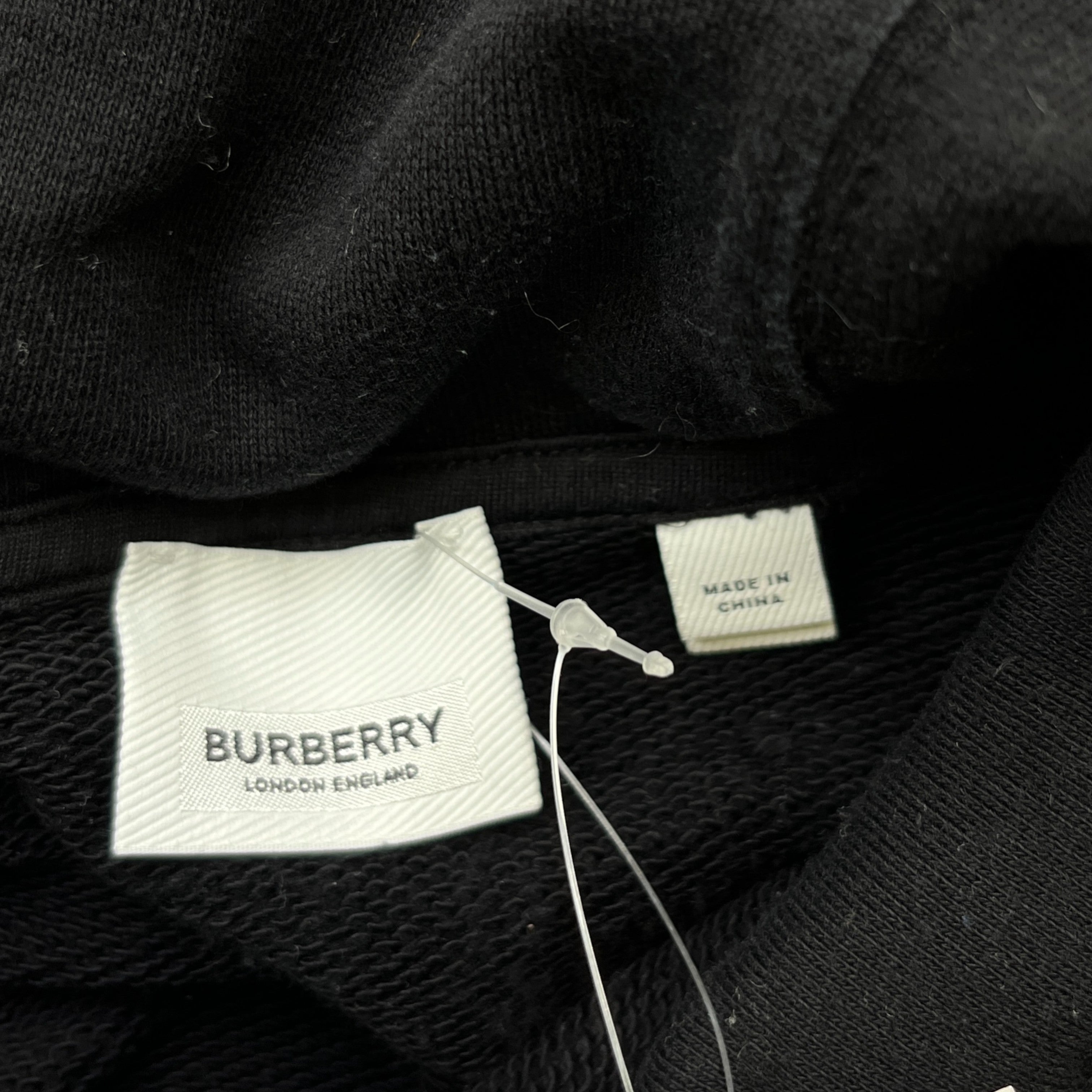 Men's Horseferry Print Hoodie Black Size S