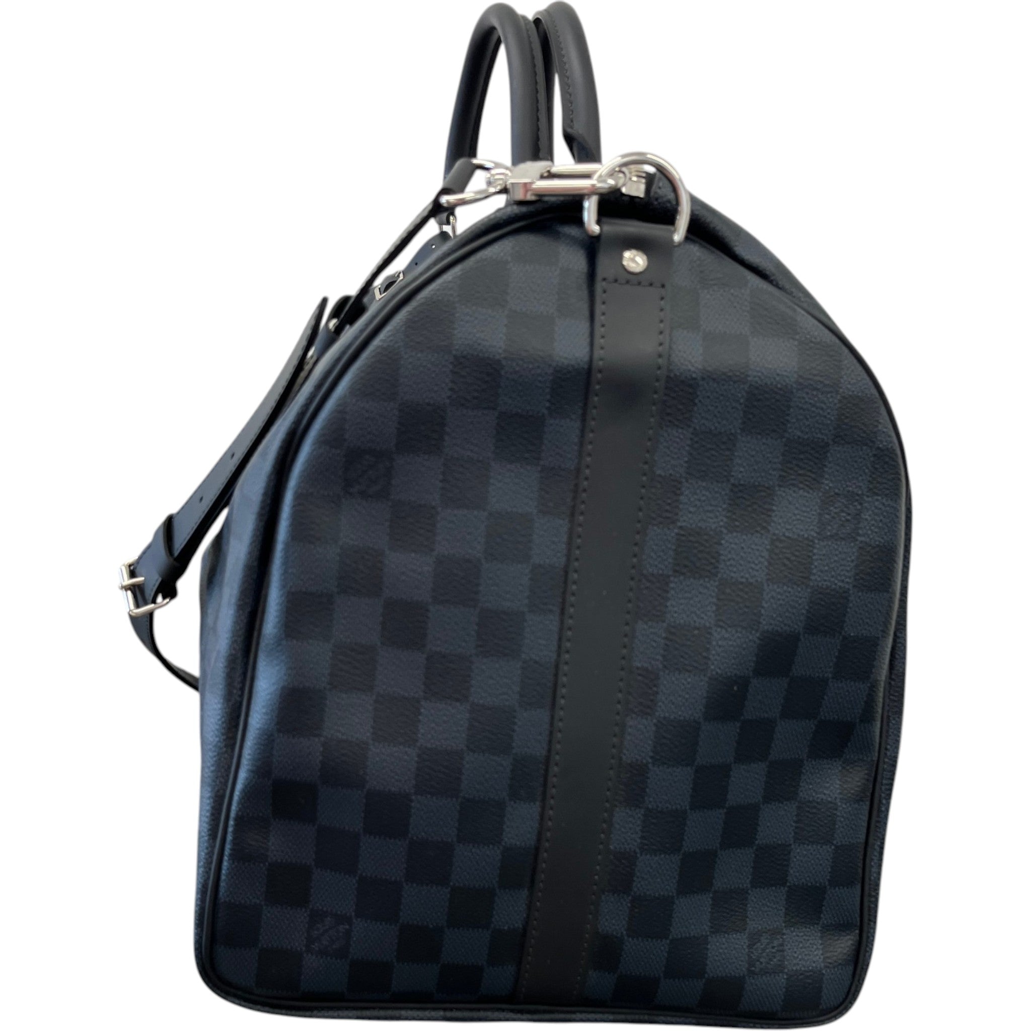 Men's Damier Colbalt Keepall 55 Bag Navy