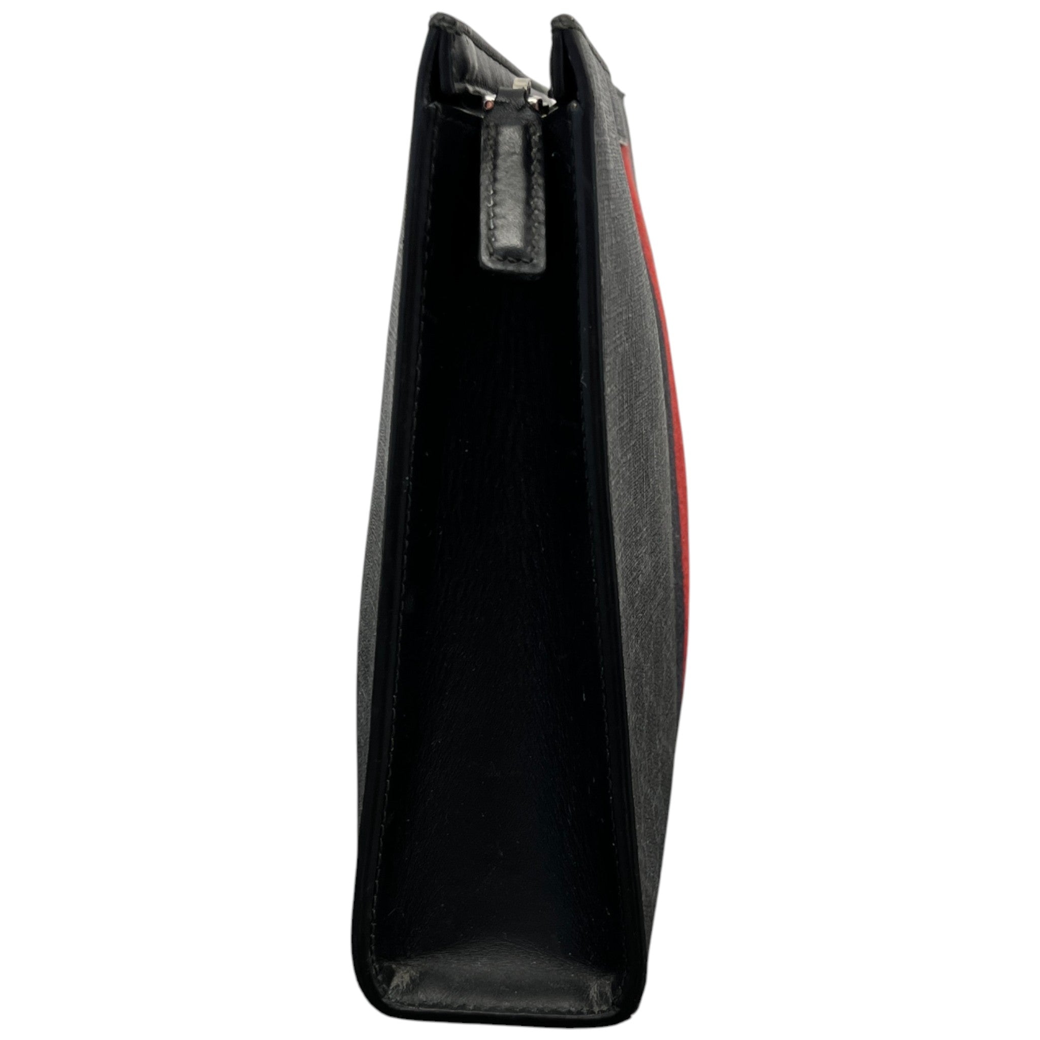 Men's Gg Supreme Web Clutch Black