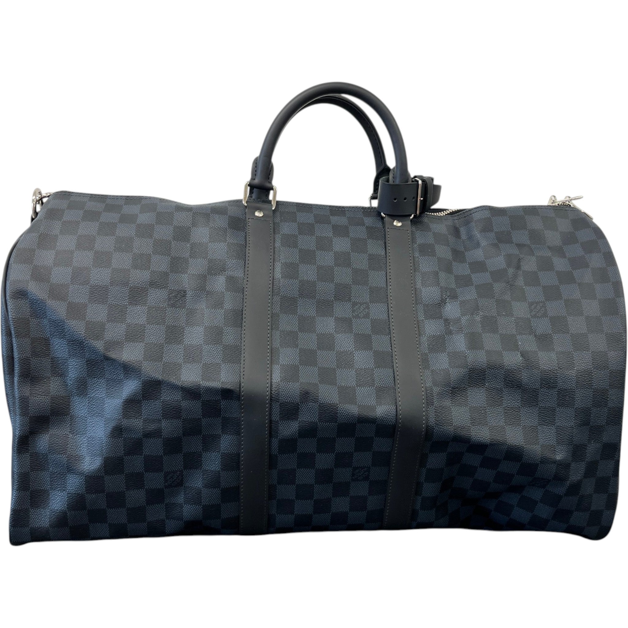 Men's Damier Colbalt Keepall 55 Bag Navy