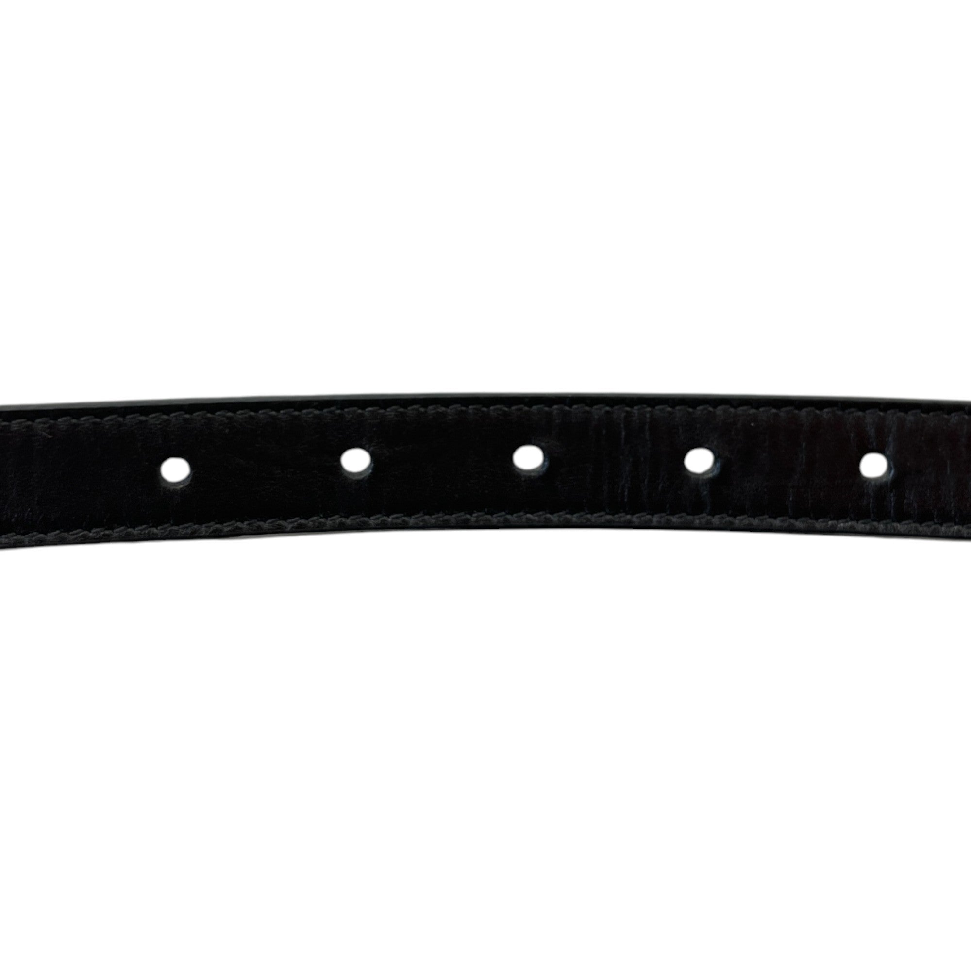 Women's Gg Mini Buckle Belt Black Size 75CM / UK 6