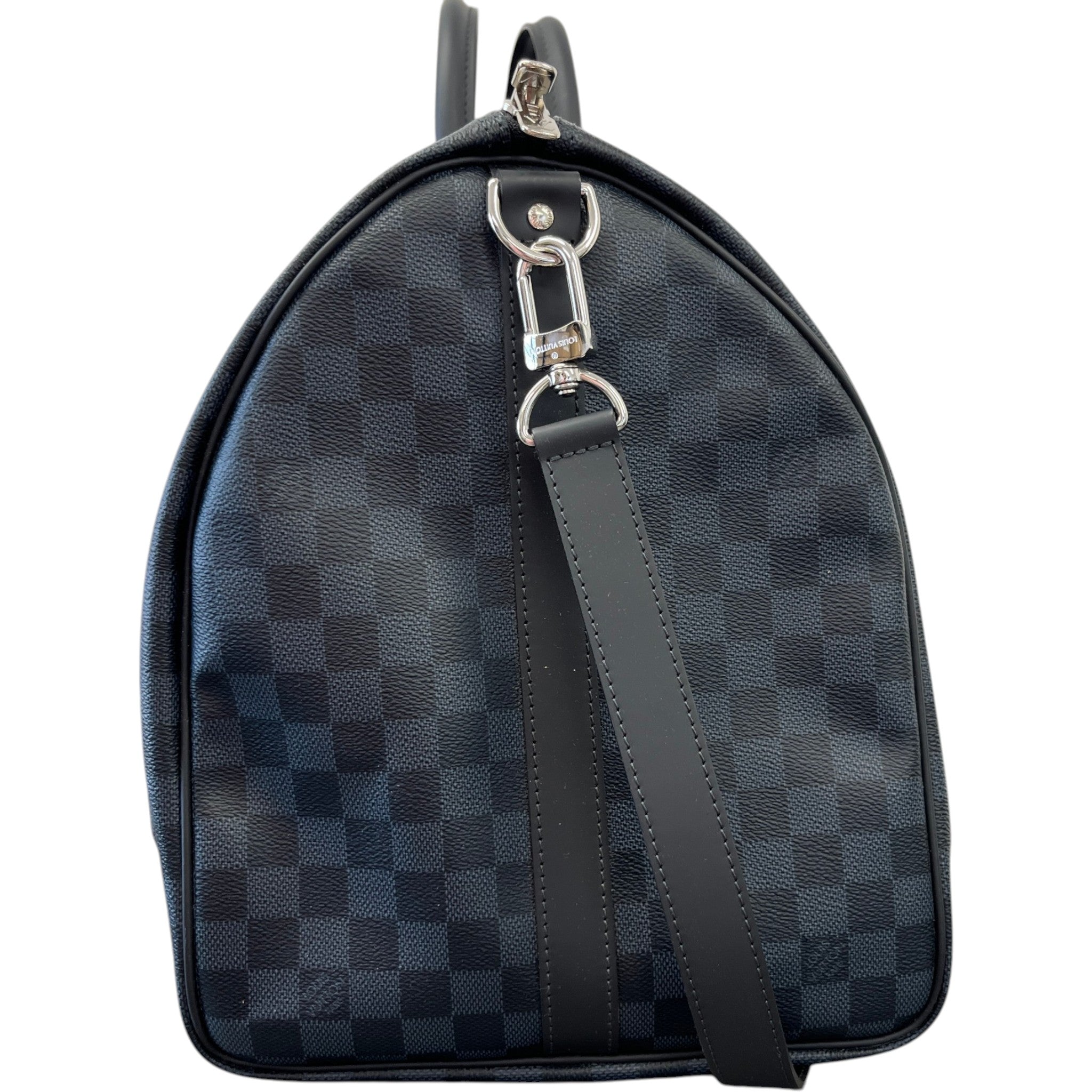 Men's Damier Colbalt Keepall 55 Bag Navy