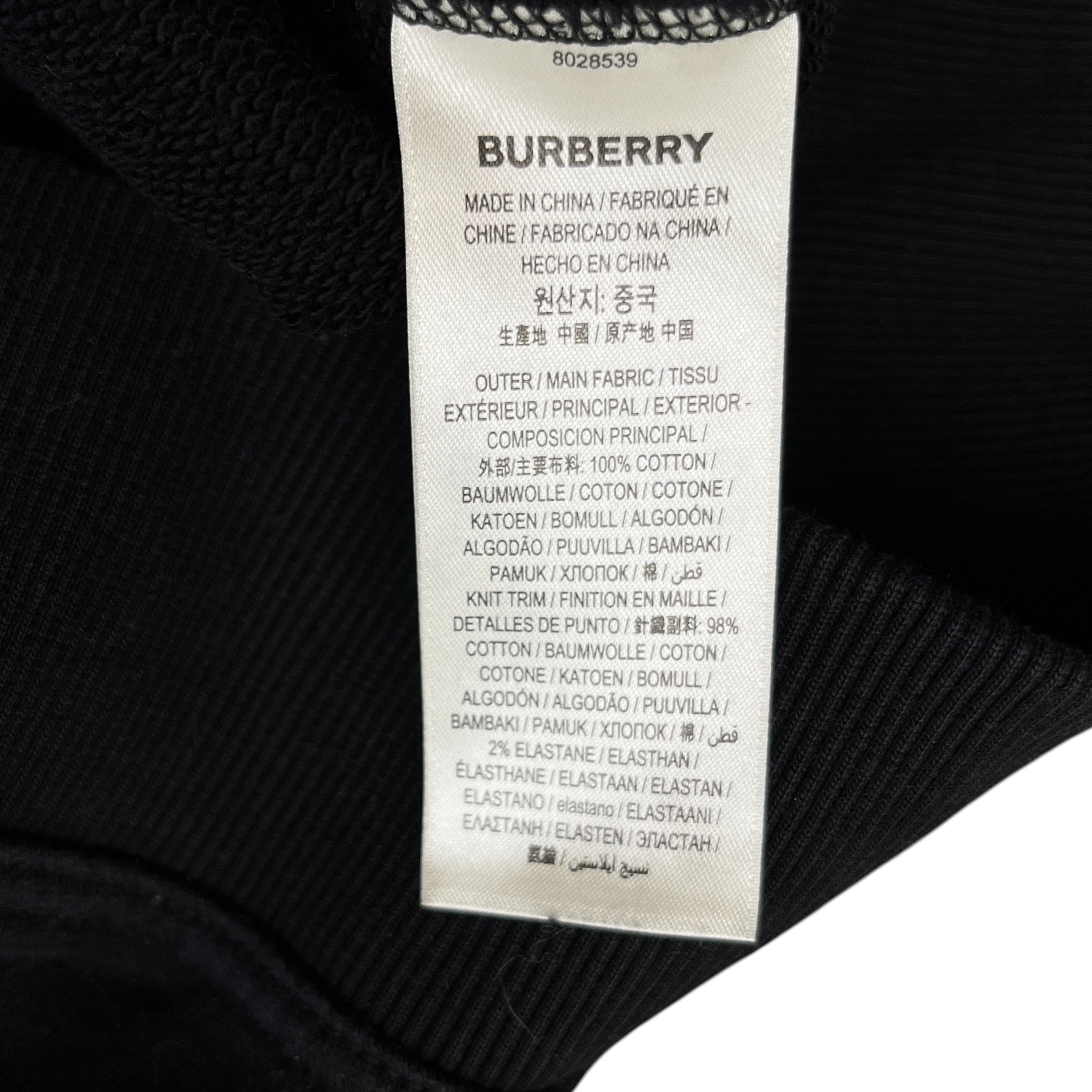 Men's Horseferry Print Hoodie Black Size S