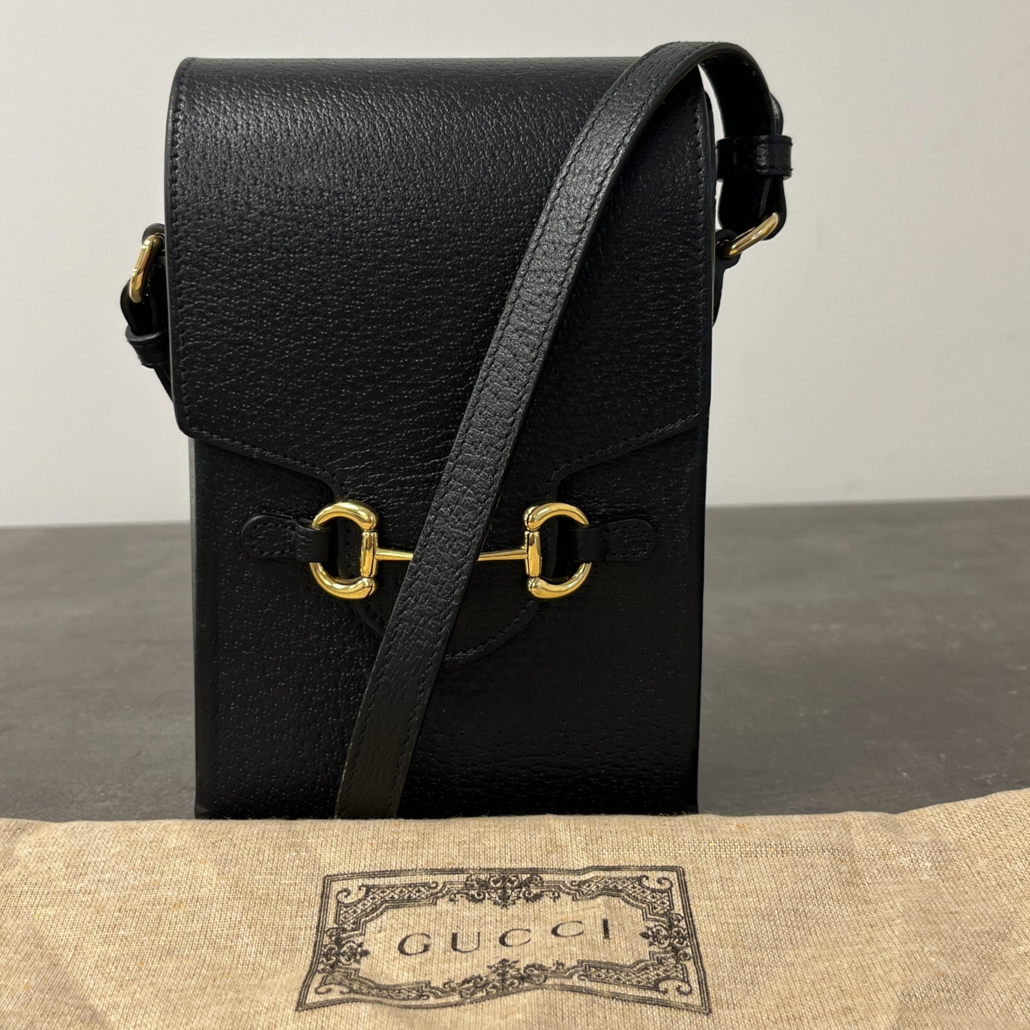 Women's Horsebit 1955 Vertical Bag Black