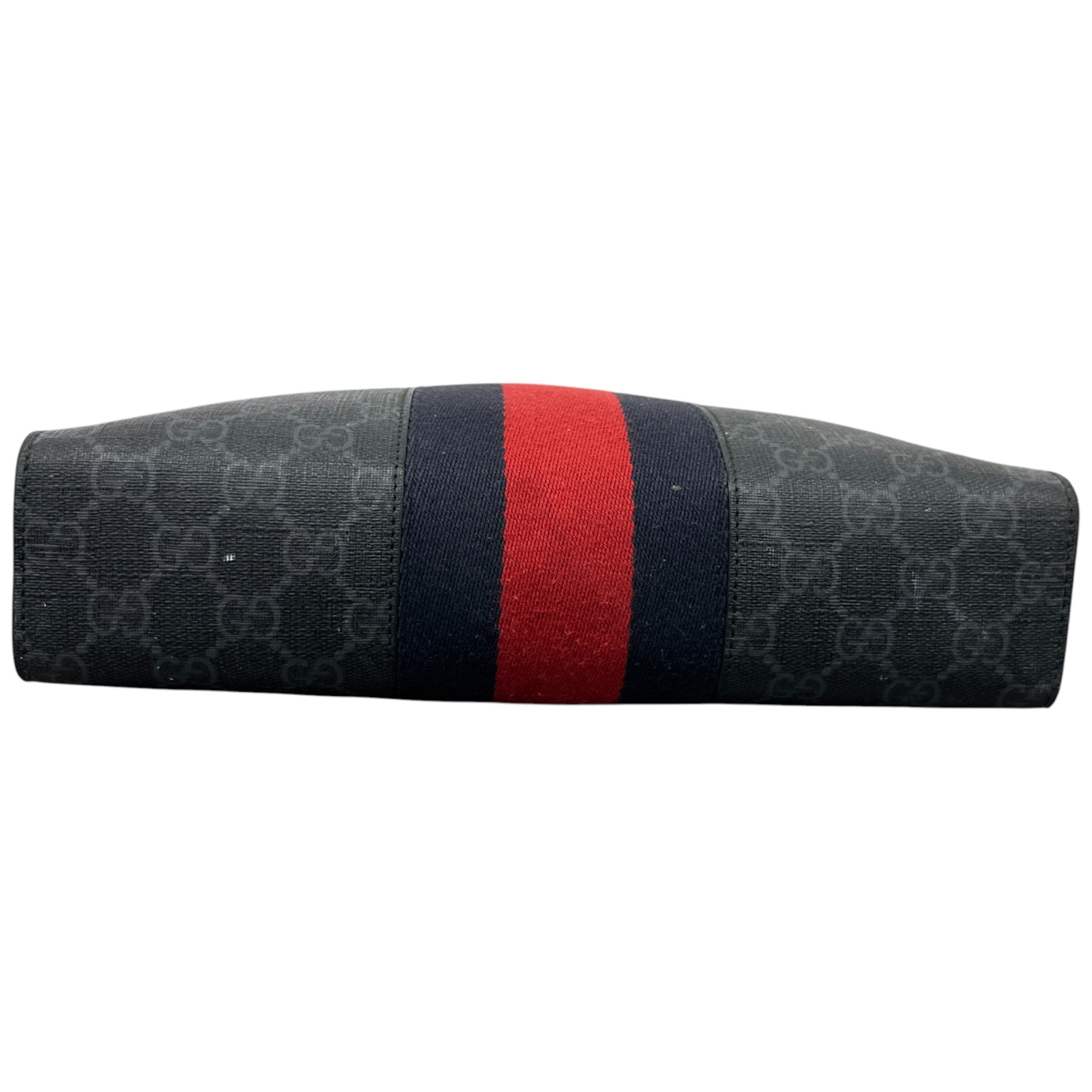 Men's Gg Supreme Web Clutch Black