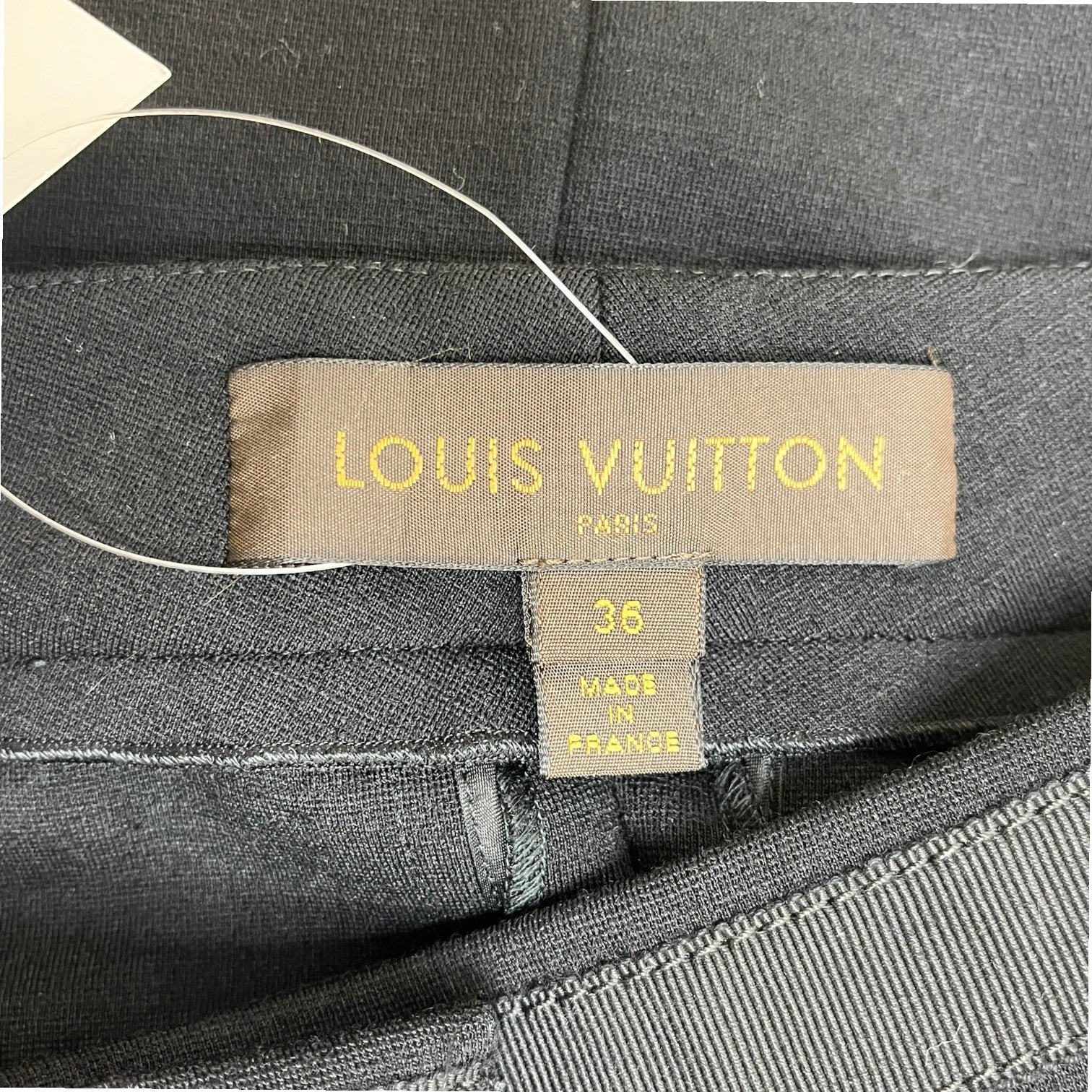 Women's Monogram Lining Belted Blazer Suit Black Size 36