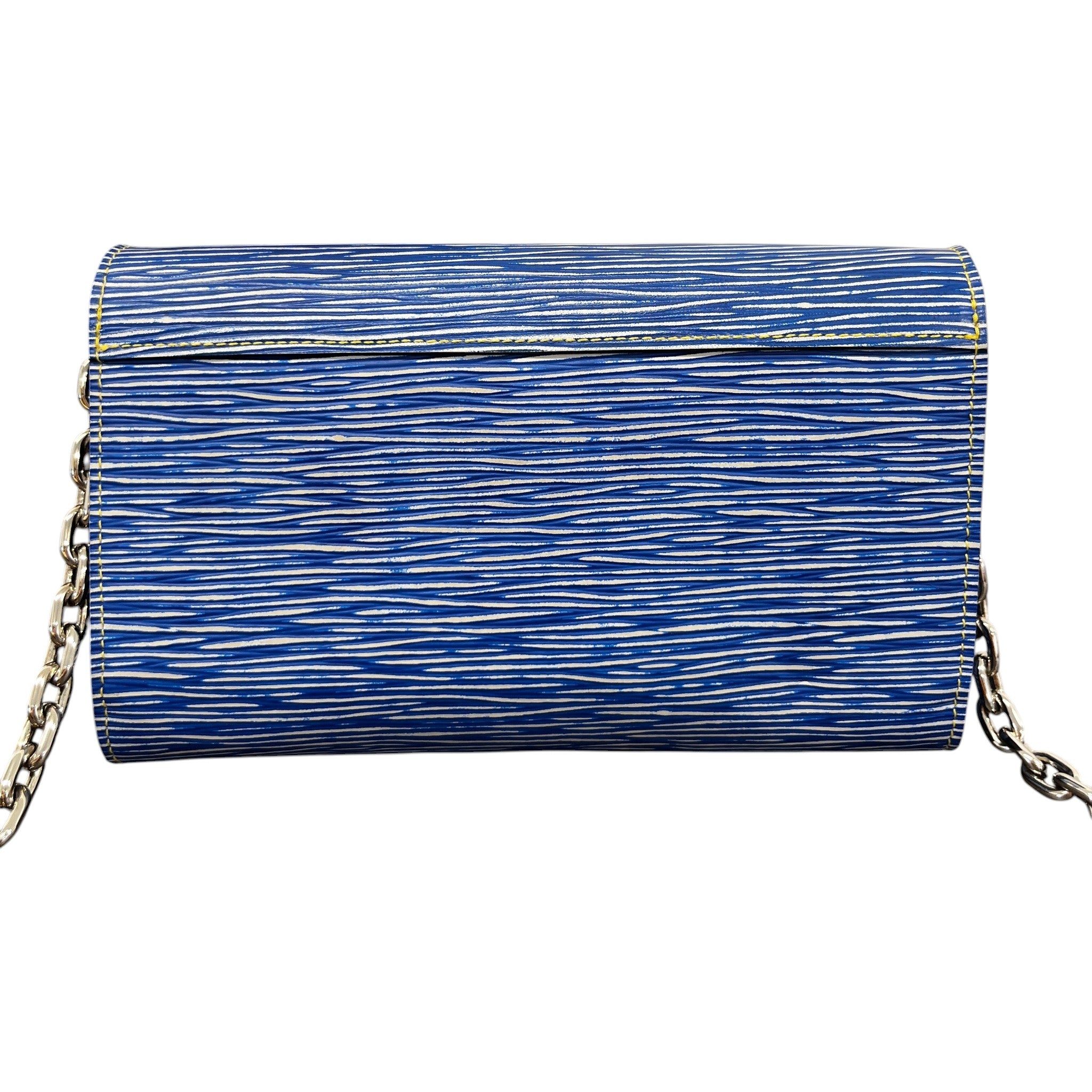 Women's Epi Twist Wallet On Chain Bag Blue