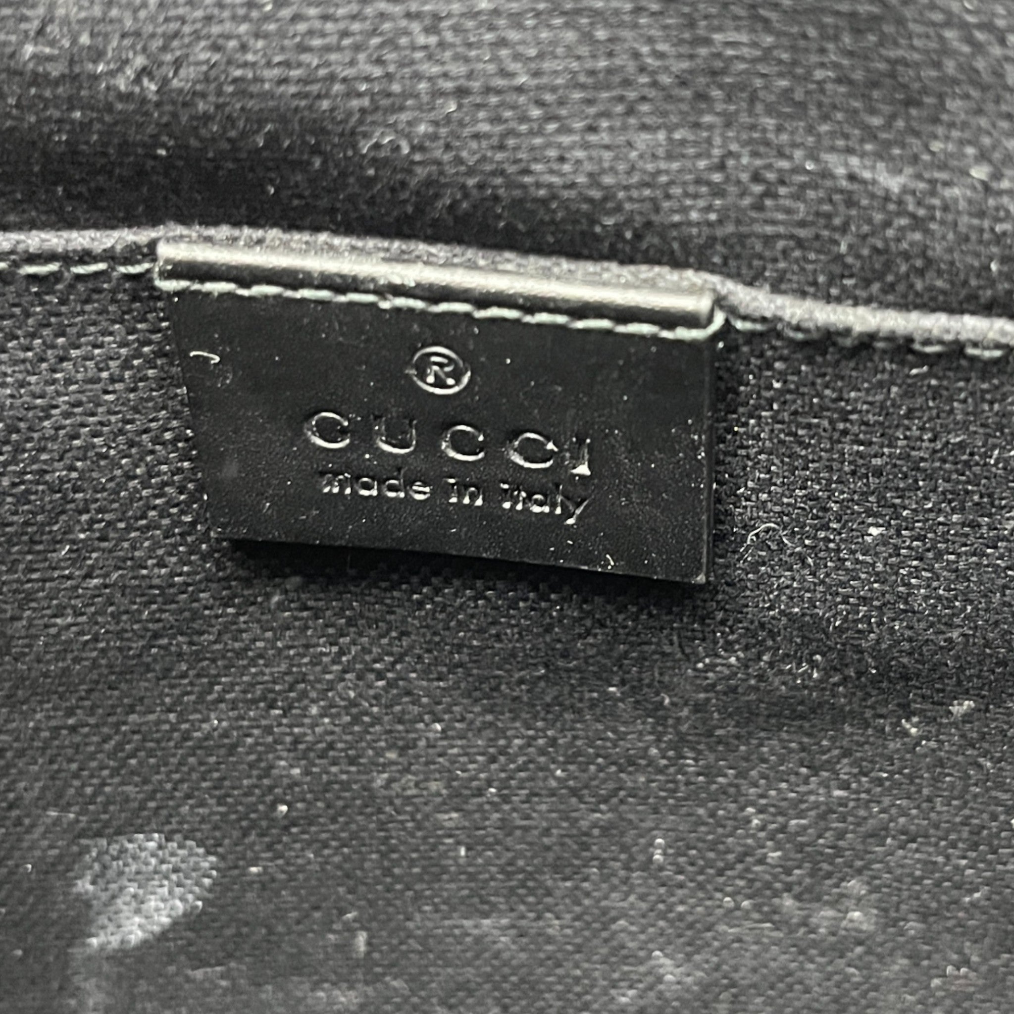 Men's Gg Supreme Web Clutch Black