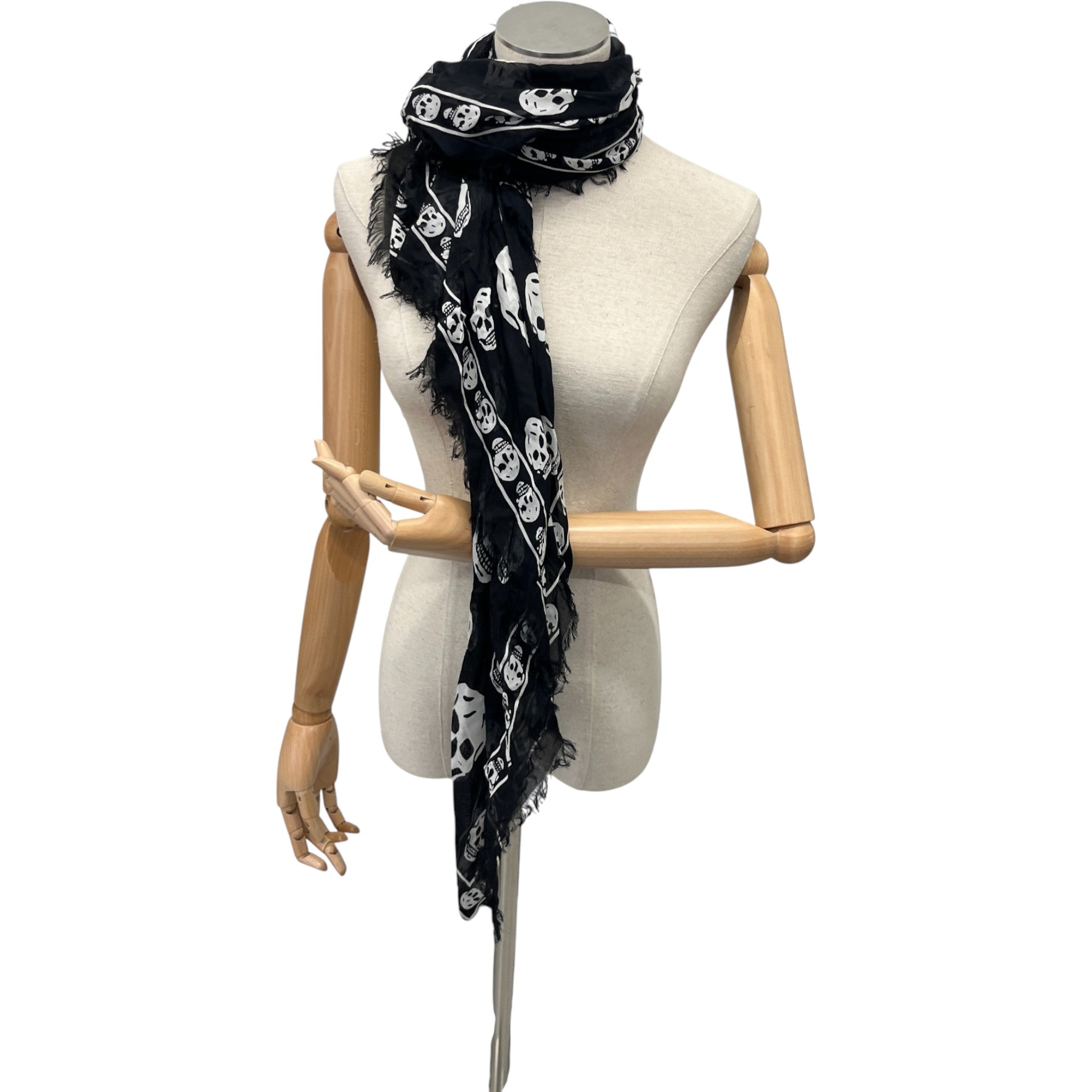 Skull Scarf Black