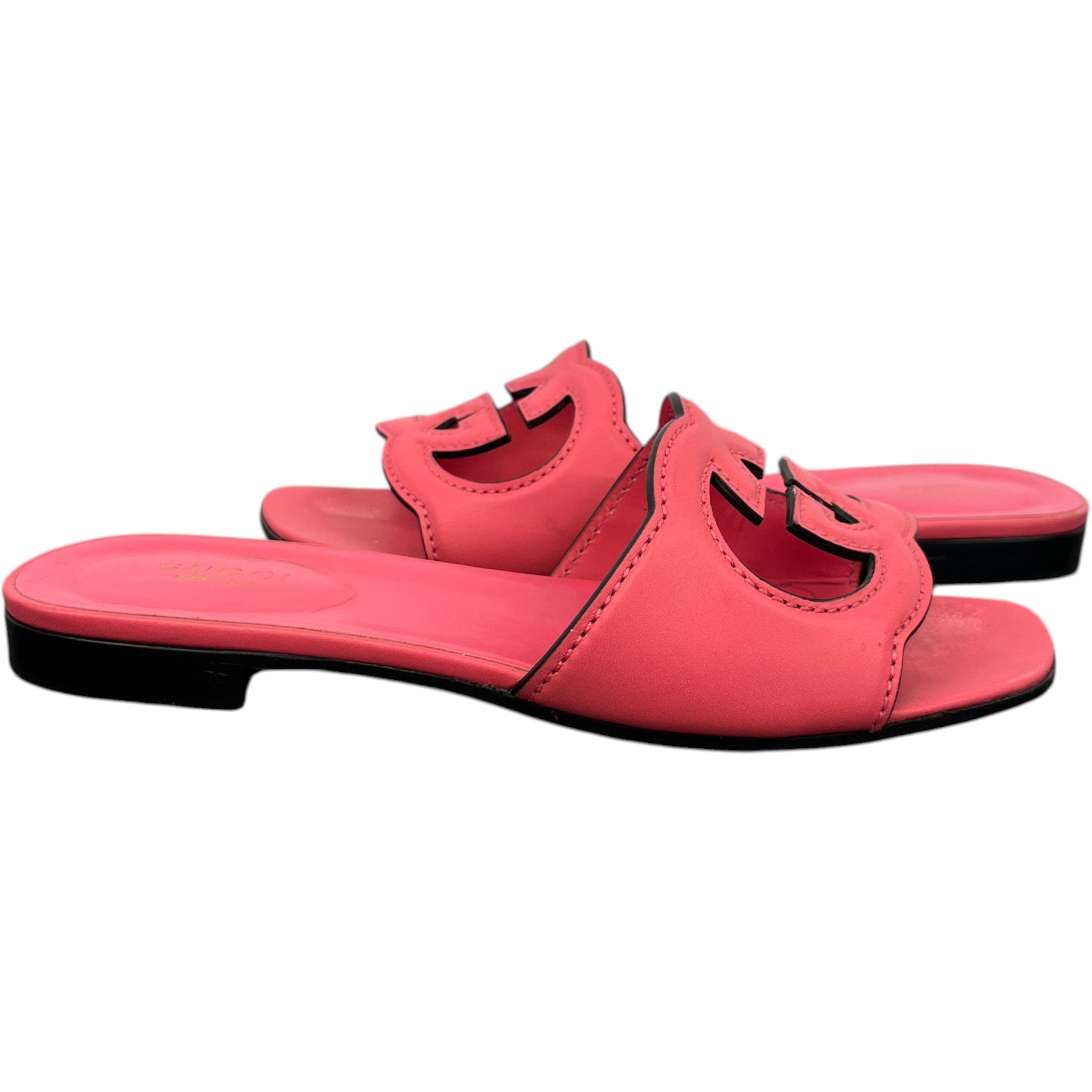 Women's Interlocking G Slides Pink Size EU 36.5 / UK 3.5