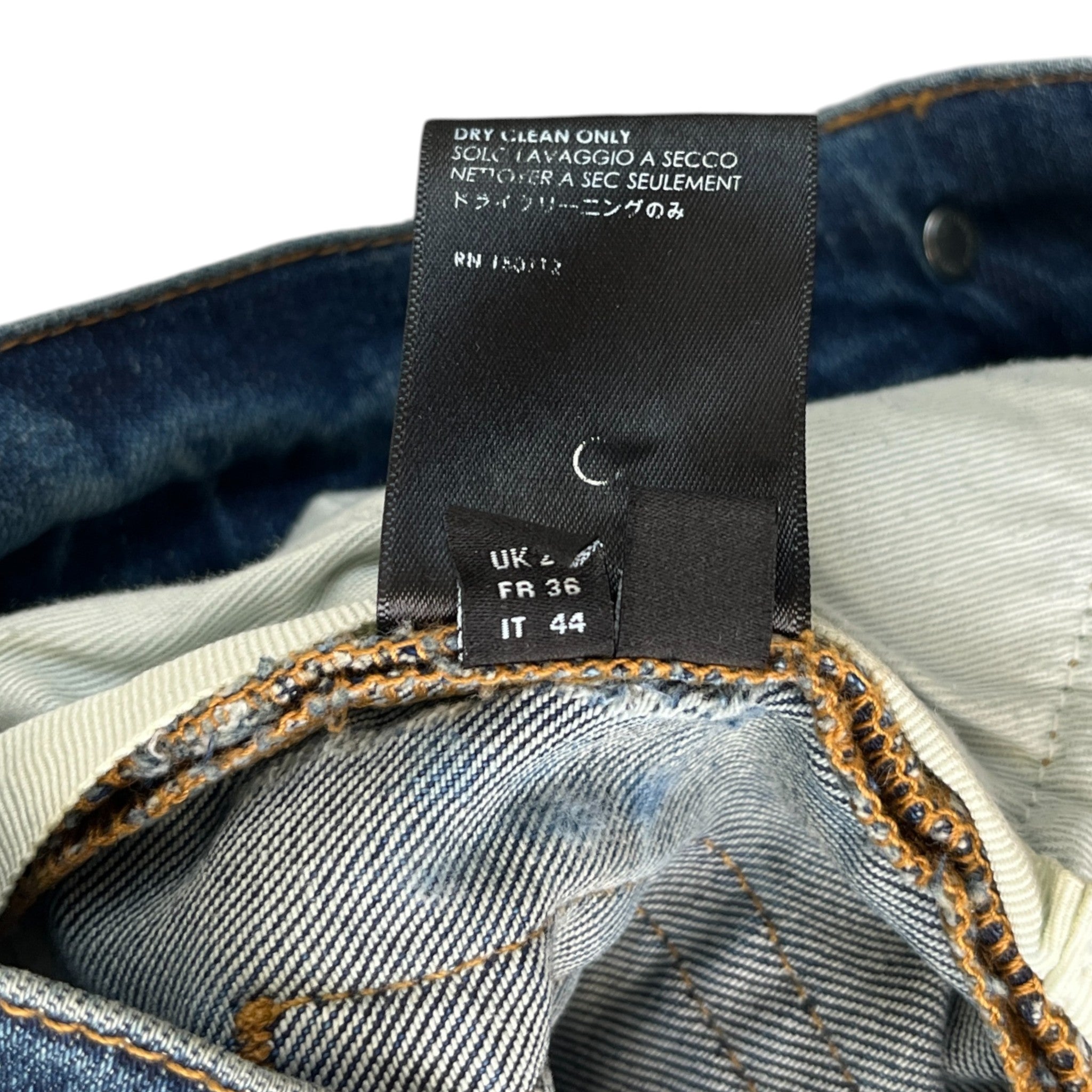 Men's Distressed Skinny Jeans Blue Size Waist 28"