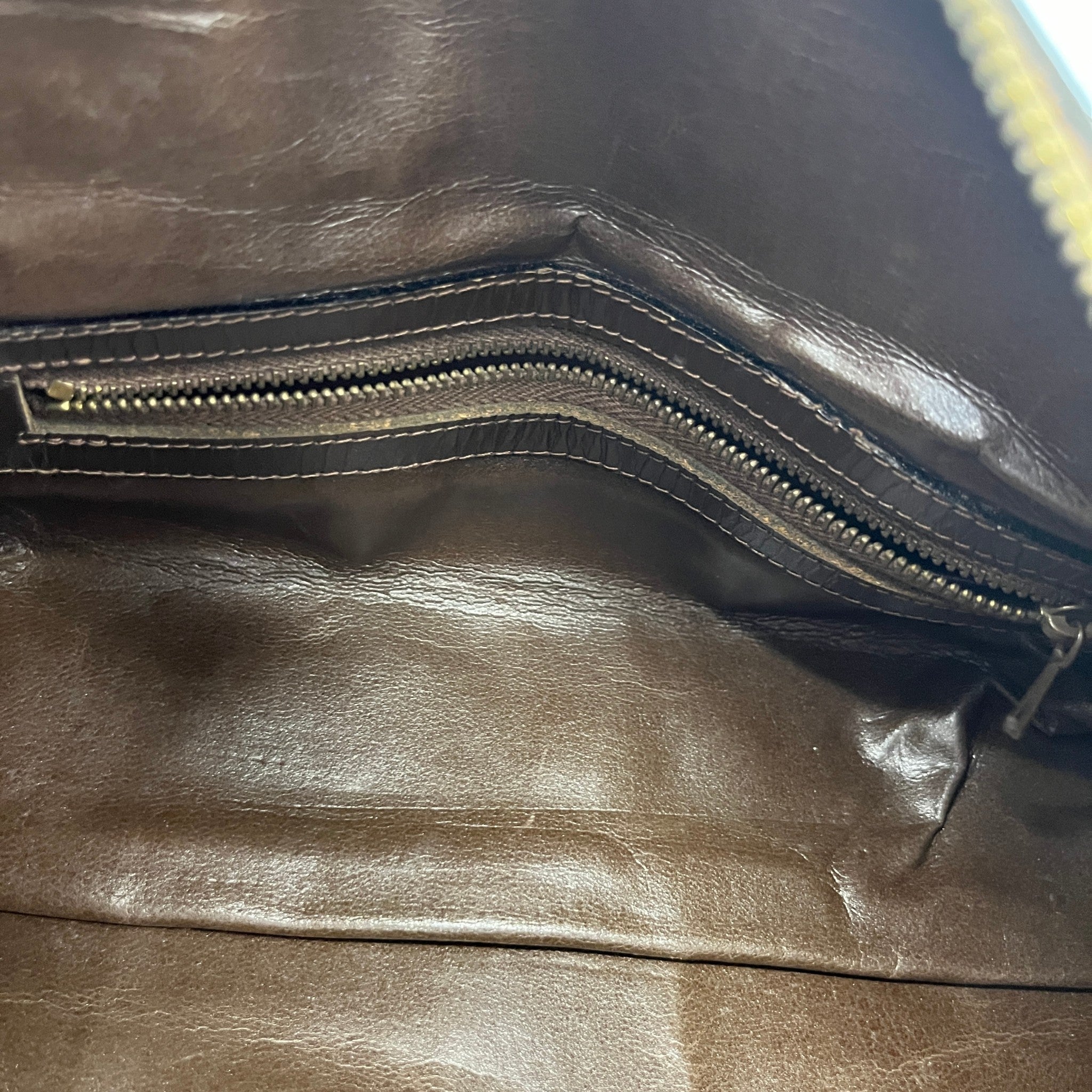 Women's Vintage Ff Zucca Boston Bag Brown