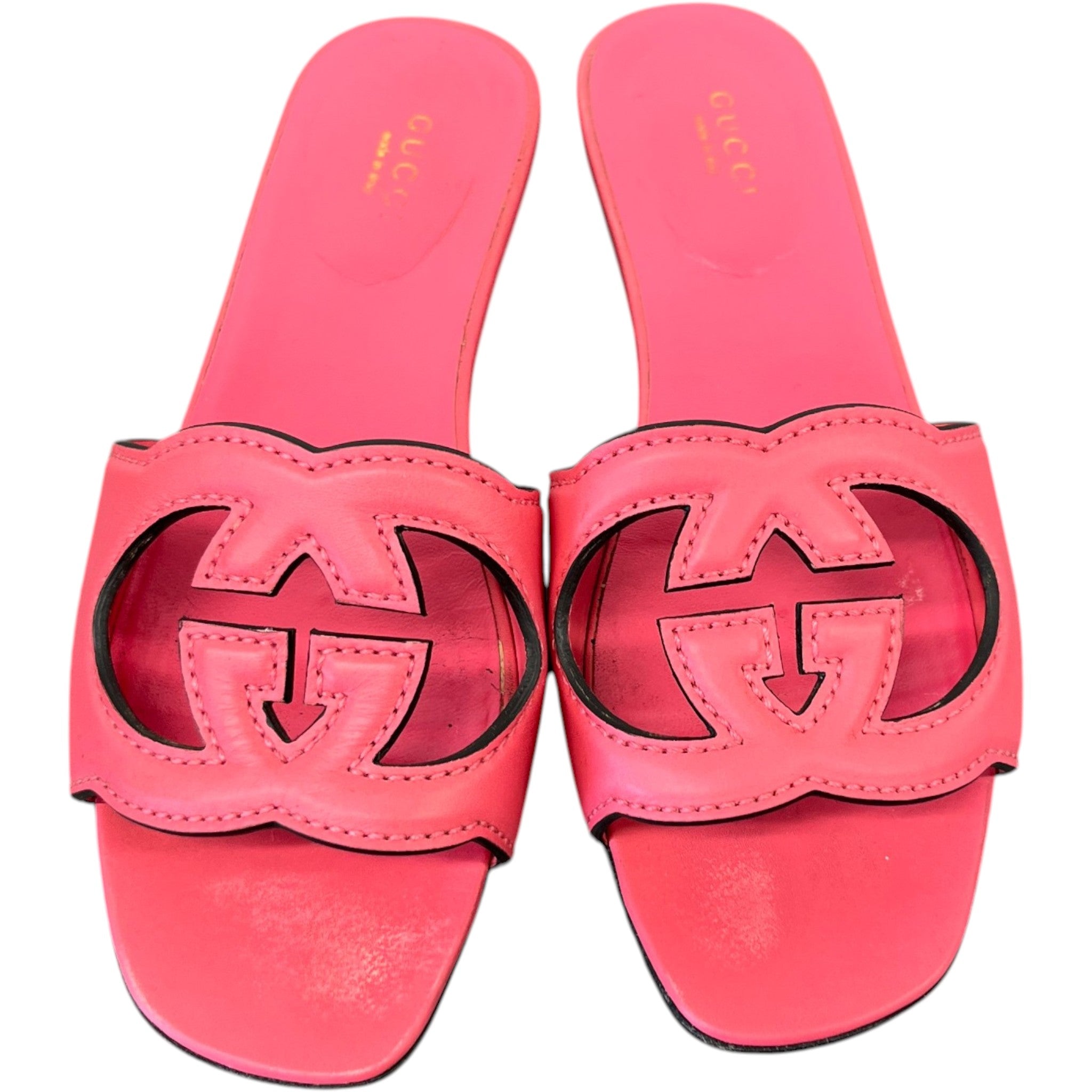 Women's Interlocking G Slides Pink Size EU 36.5 / UK 3.5