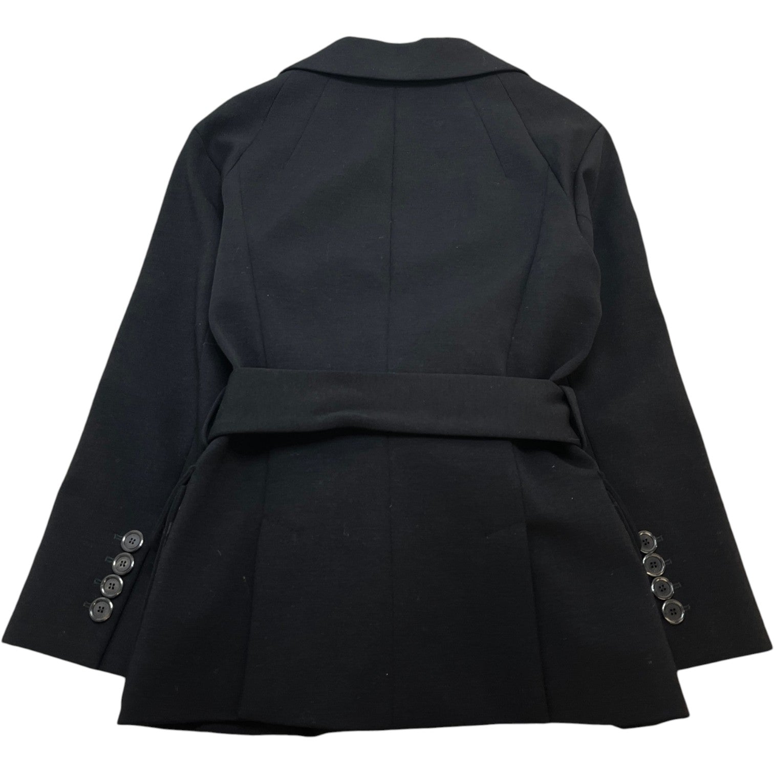 Women's Monogram Lining Belted Blazer Suit Black Size 36