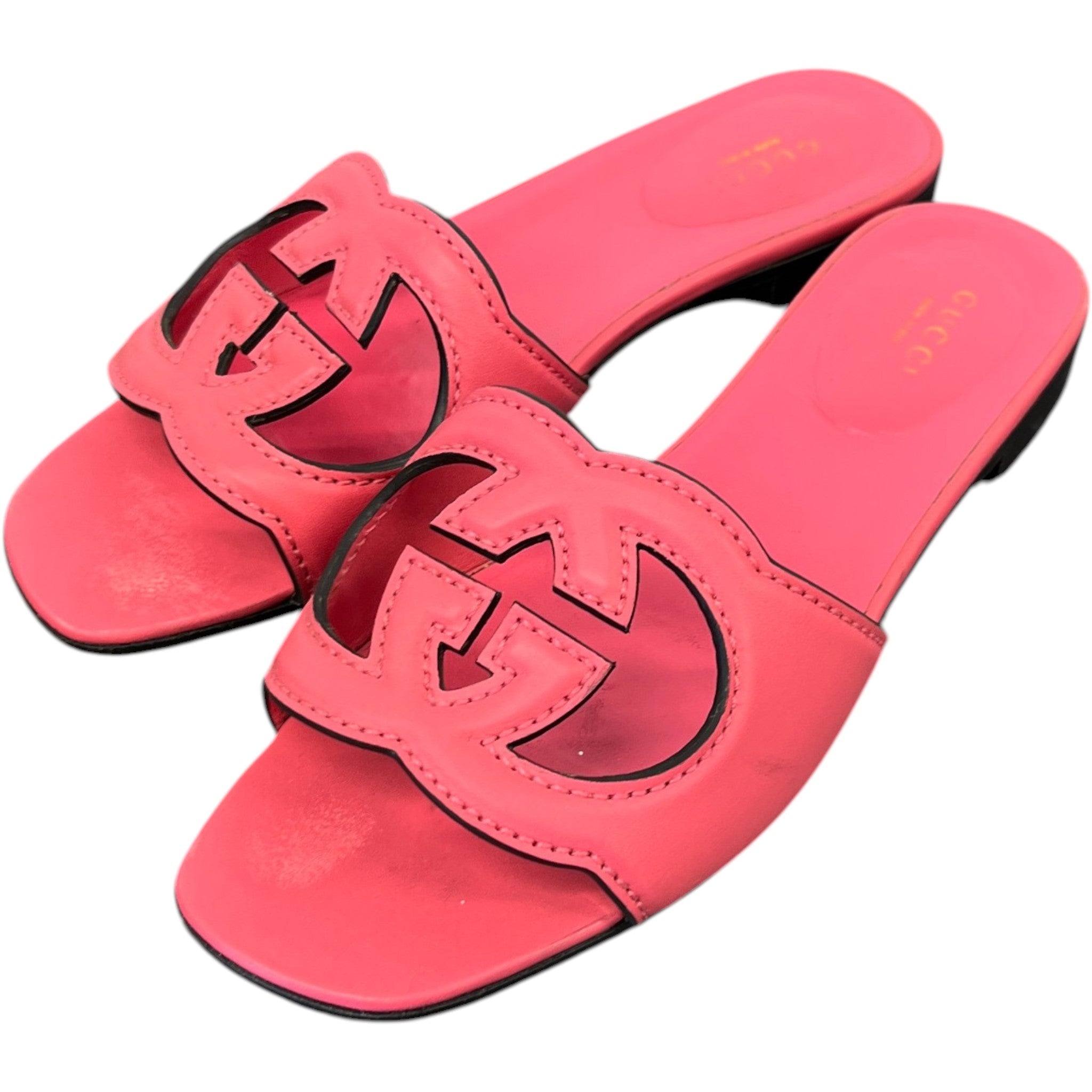 Women's Interlocking G Slides Pink Size EU 36.5 / UK 3.5