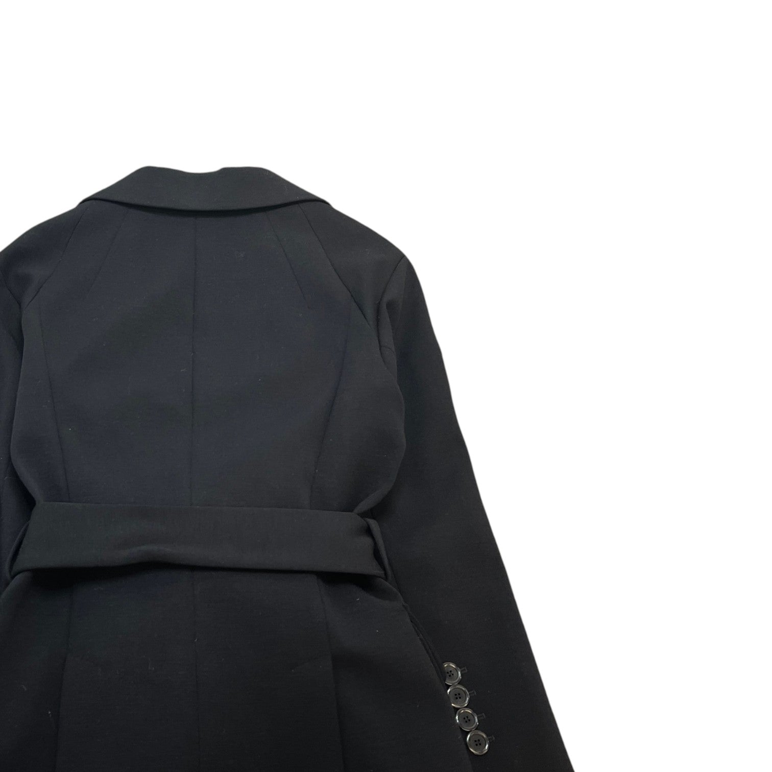Women's Monogram Lining Belted Blazer Suit Black Size 36
